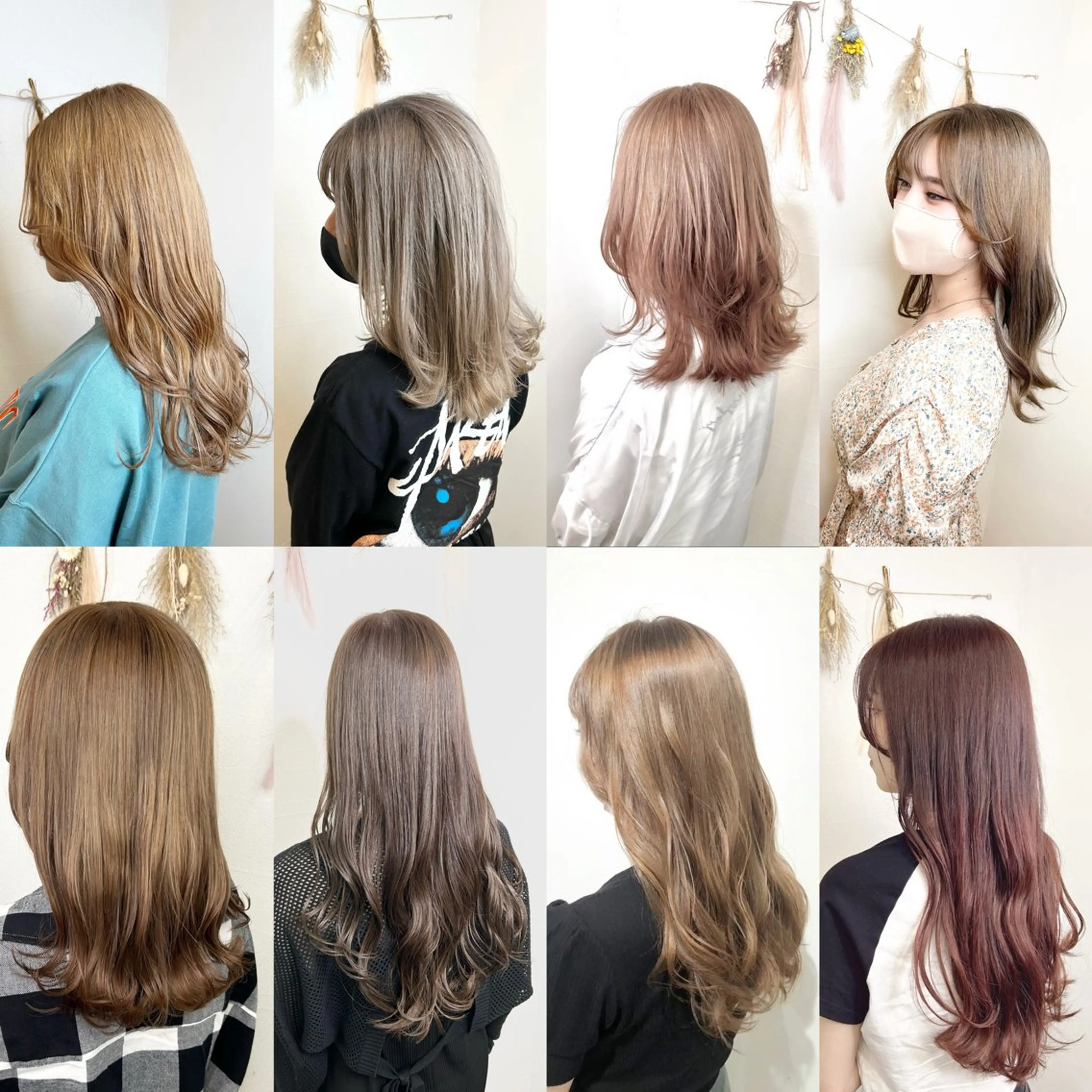 セミロング カラー カット ヘアカラー トリートメント 🌿艶髪透明感 佐藤遥🌿のヘアスタイル