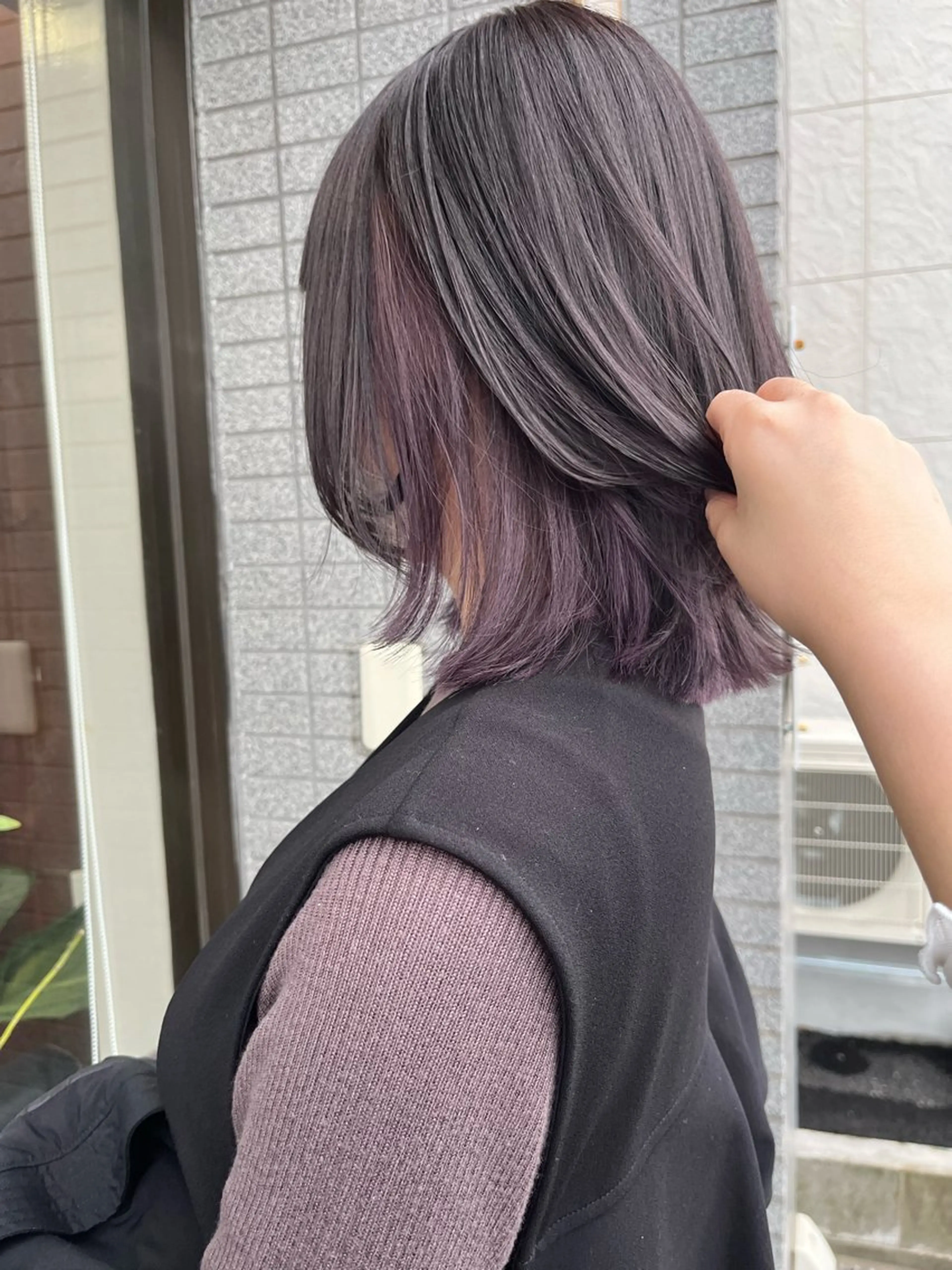 ミディアム ヘアカラー Un Fleur所属・立野 希沙のヘアスタイル