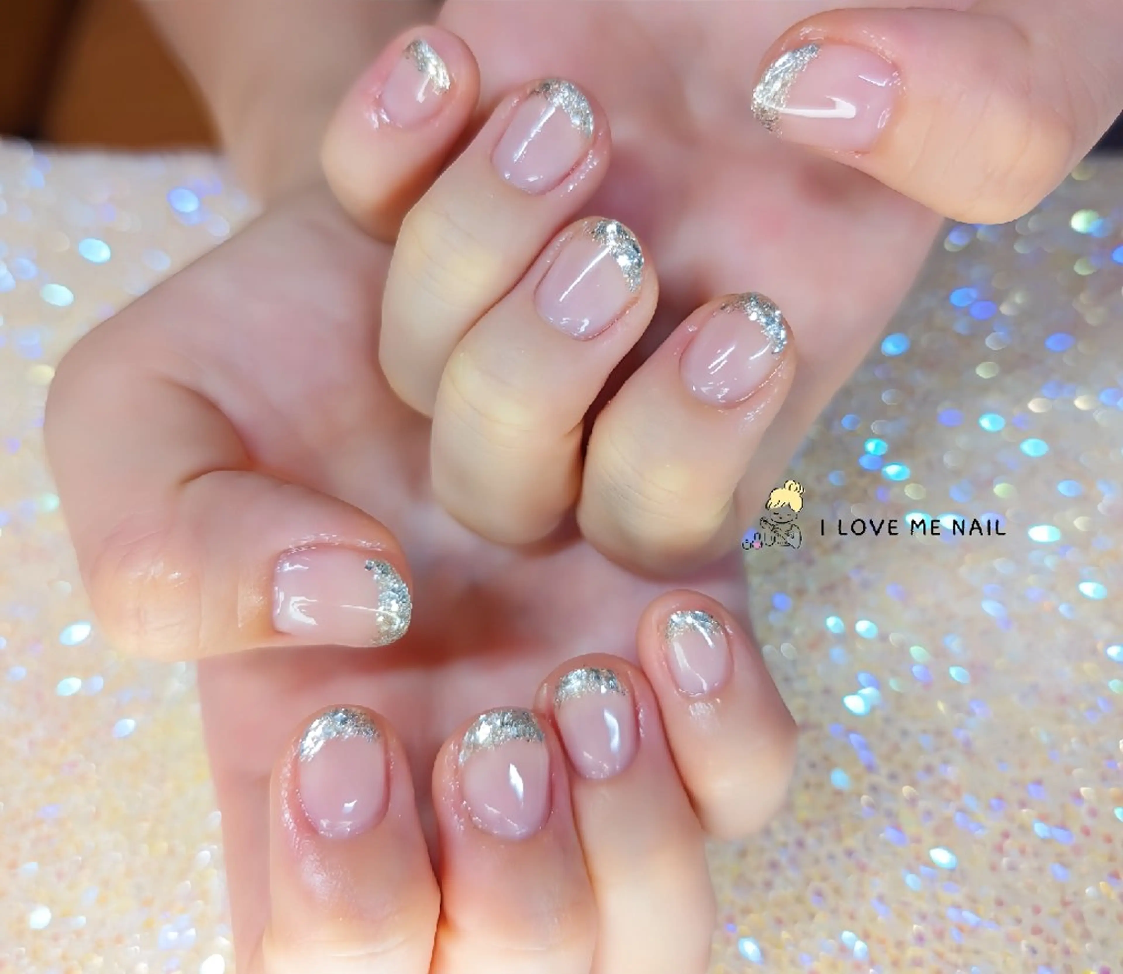 ネイル 長さ出し ジェルネイル ハート 韓国ネイル マグネットネイル ハンドネイル I LOVE ME NAIL.｡.:*♡のネイルデザイン