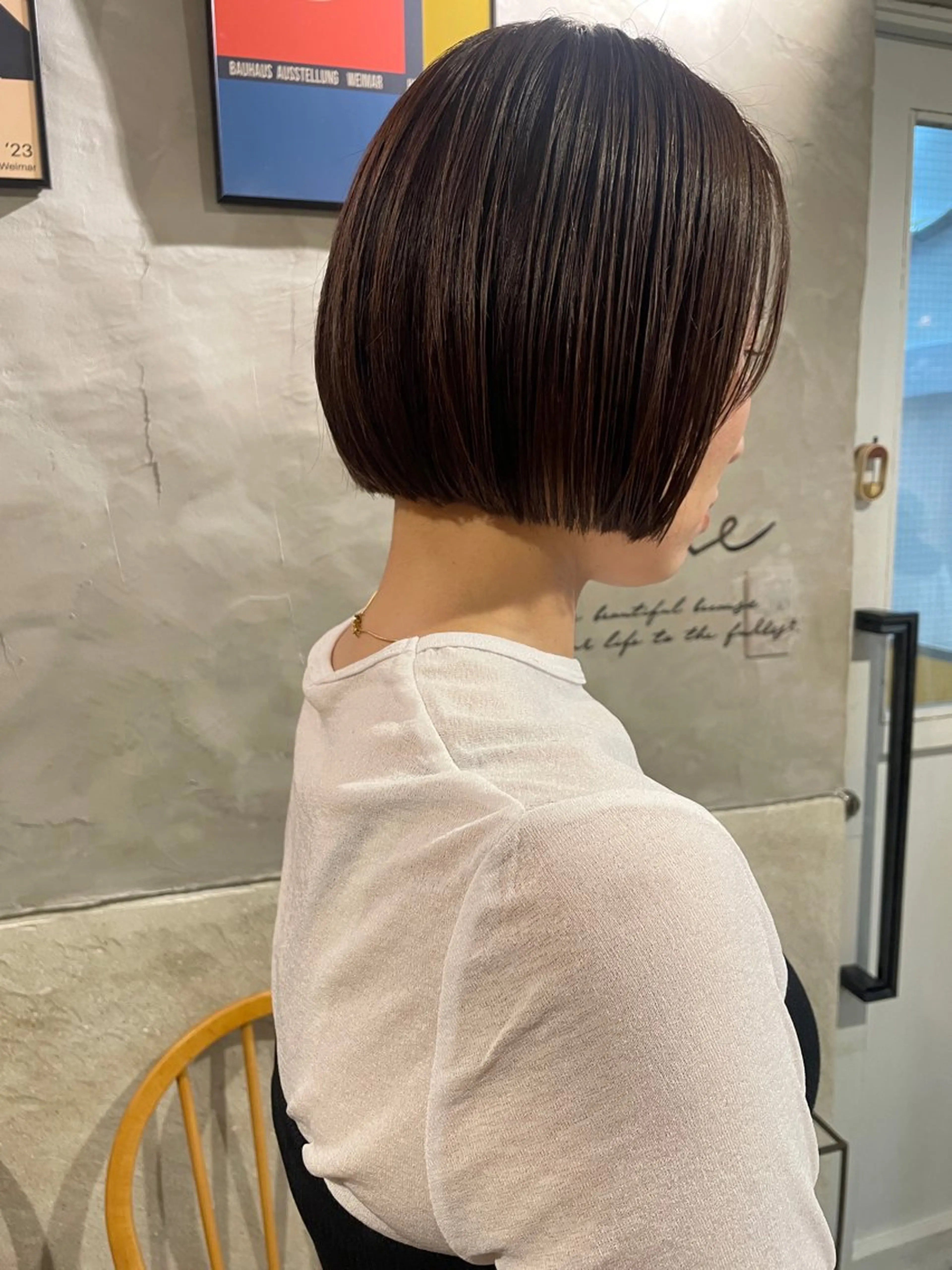 ショート カラー ボブ カット ヘアカラー トリートメント さの あやねのヘアスタイル