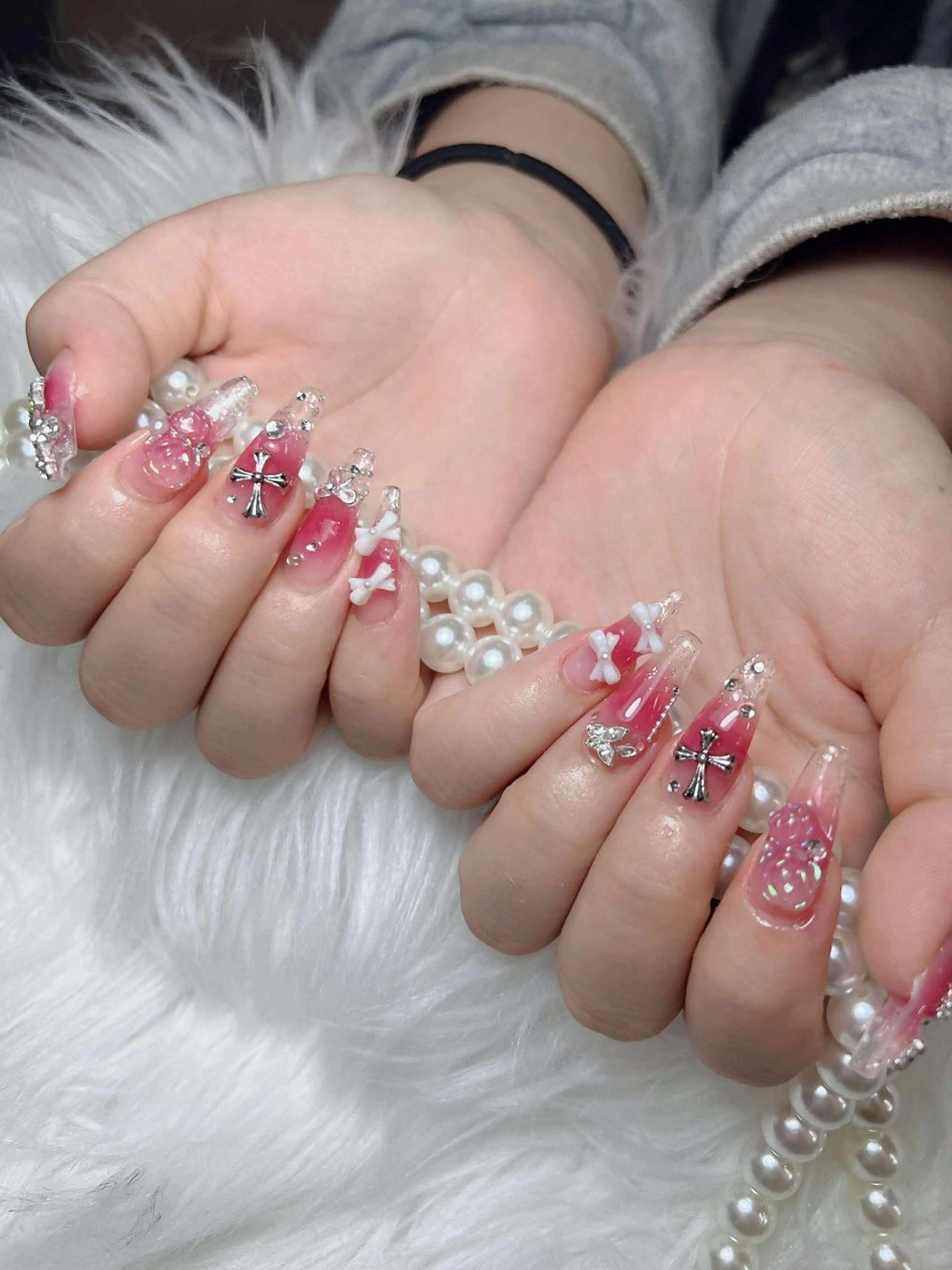 ネイル オーロラネイル チークネイル フットネイル フレンチネイル 韓国ネイル ハンドネイル Lumi Nailのネイルデザイン