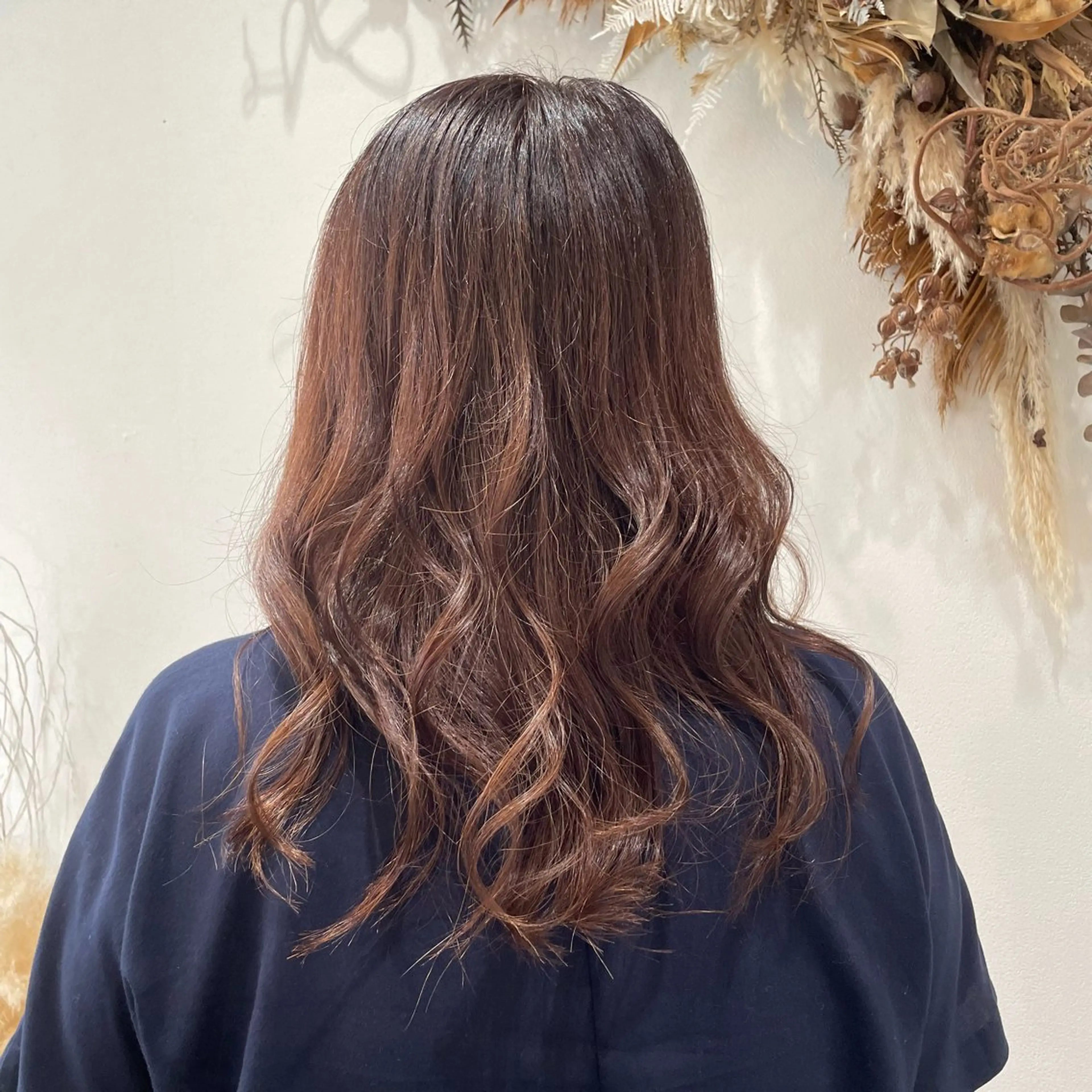 セミロング カラー ヘアアレンジ ゴトウ  アヤ bisou hairのヘアスタイル