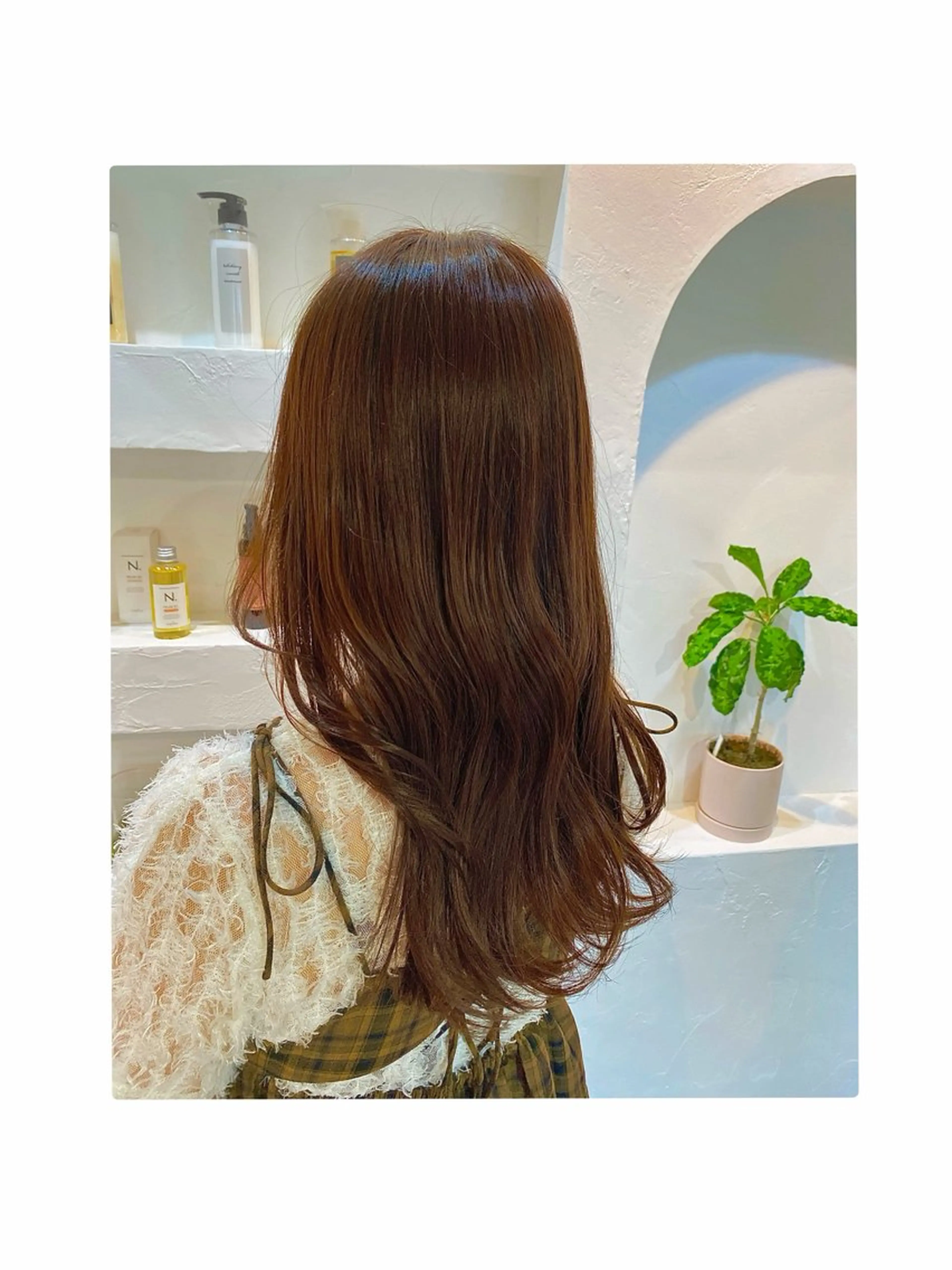 ロング うる艶ワンカラー/ 似合わせ　中野拓侍のヘアスタイル