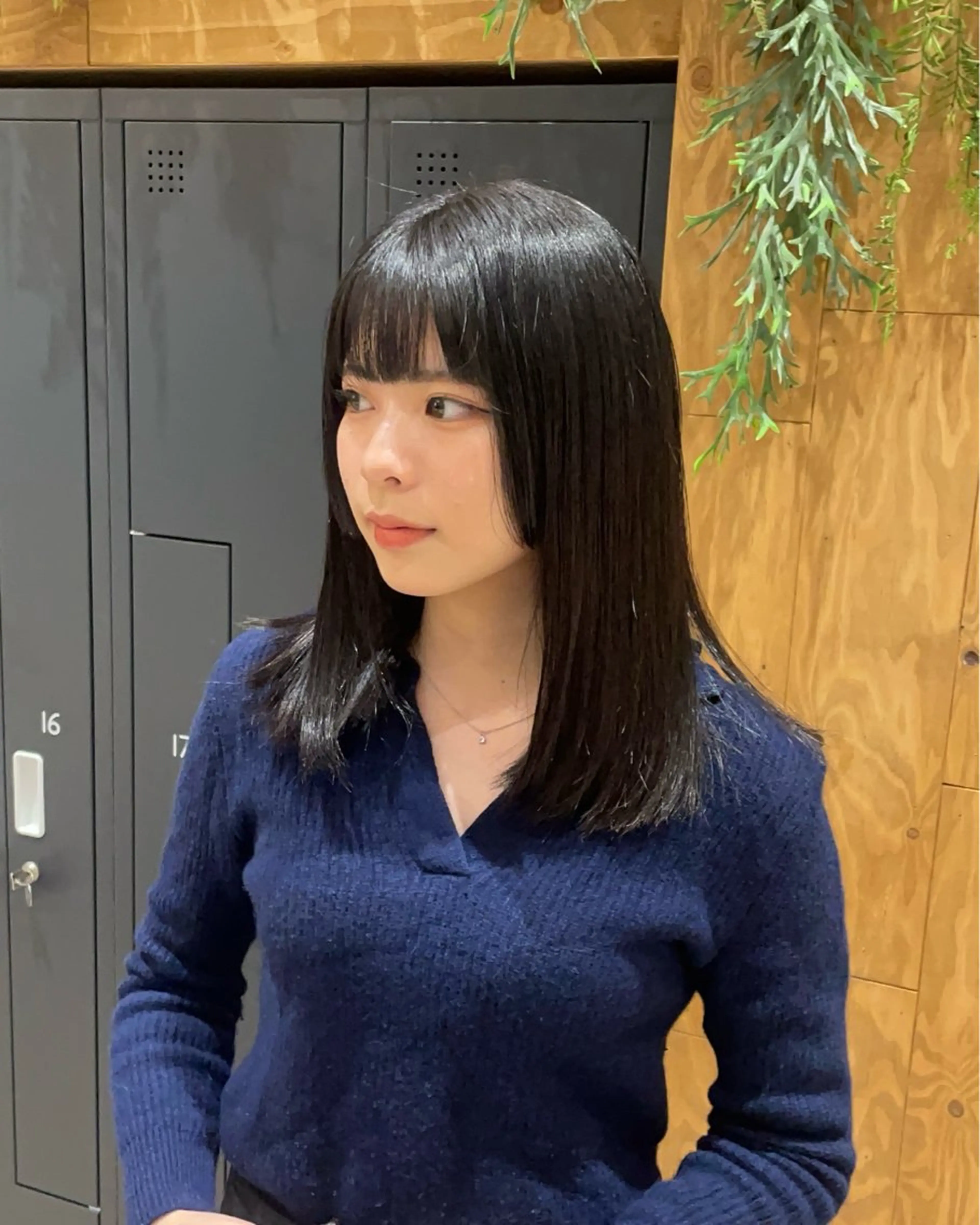 セミロング カラー 似合わせ前髪／ 小顔カット🎀そうのヘアスタイル