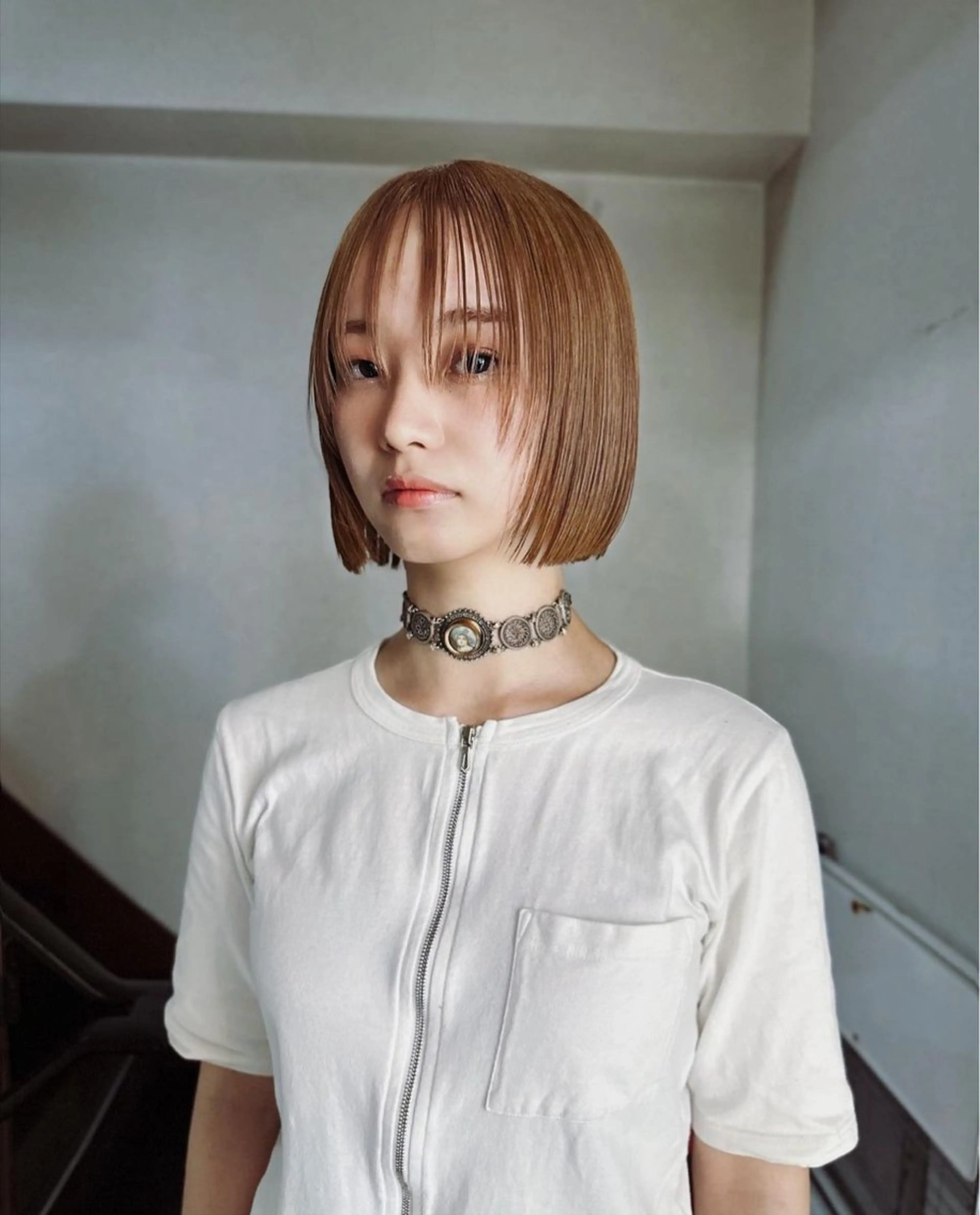 オト/レイヤー/ Wカラーのヘアスタイル