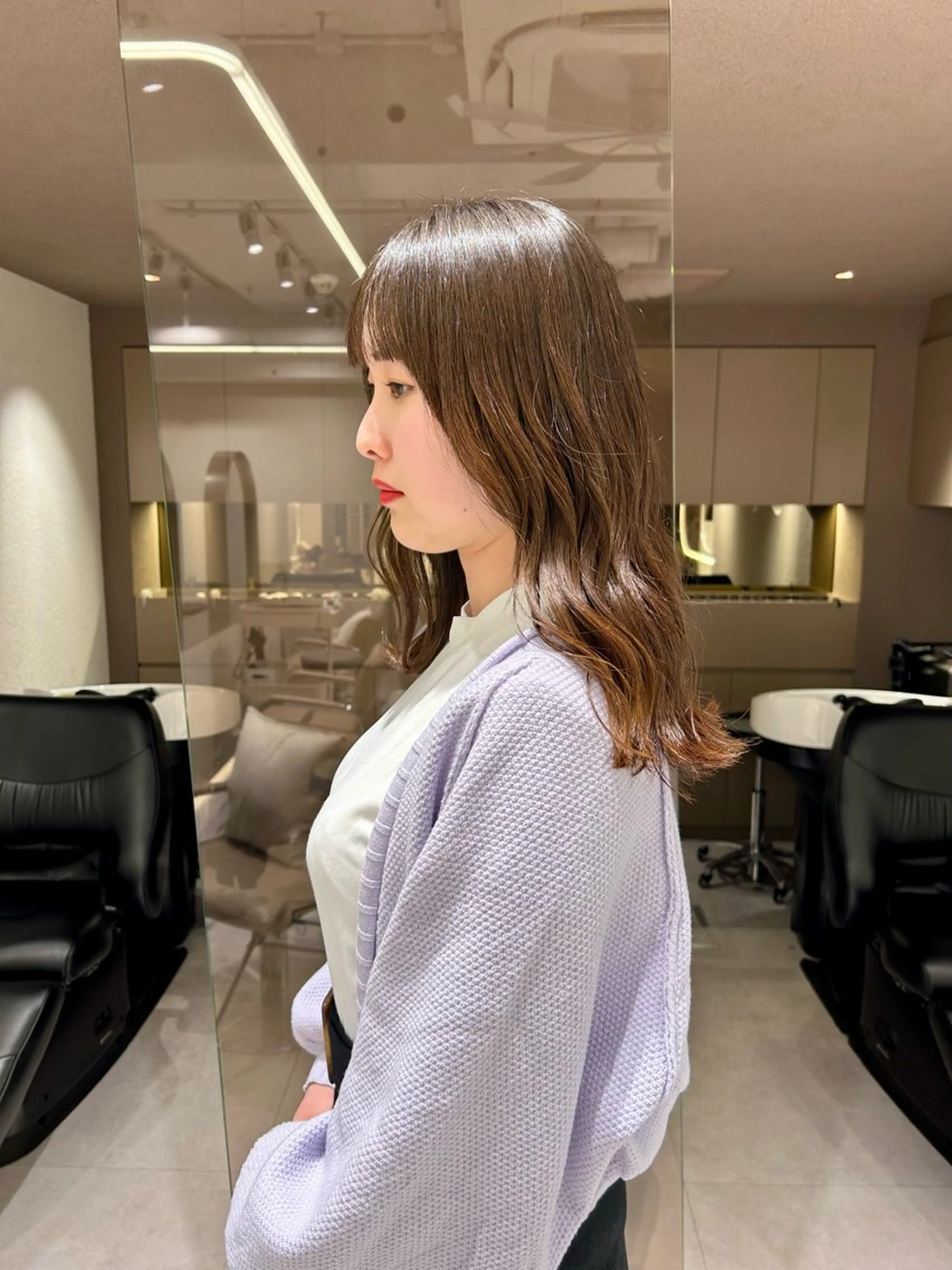 セミロング 🌟透明感カラー🌟 恵比寿/sayuのヘアスタイル