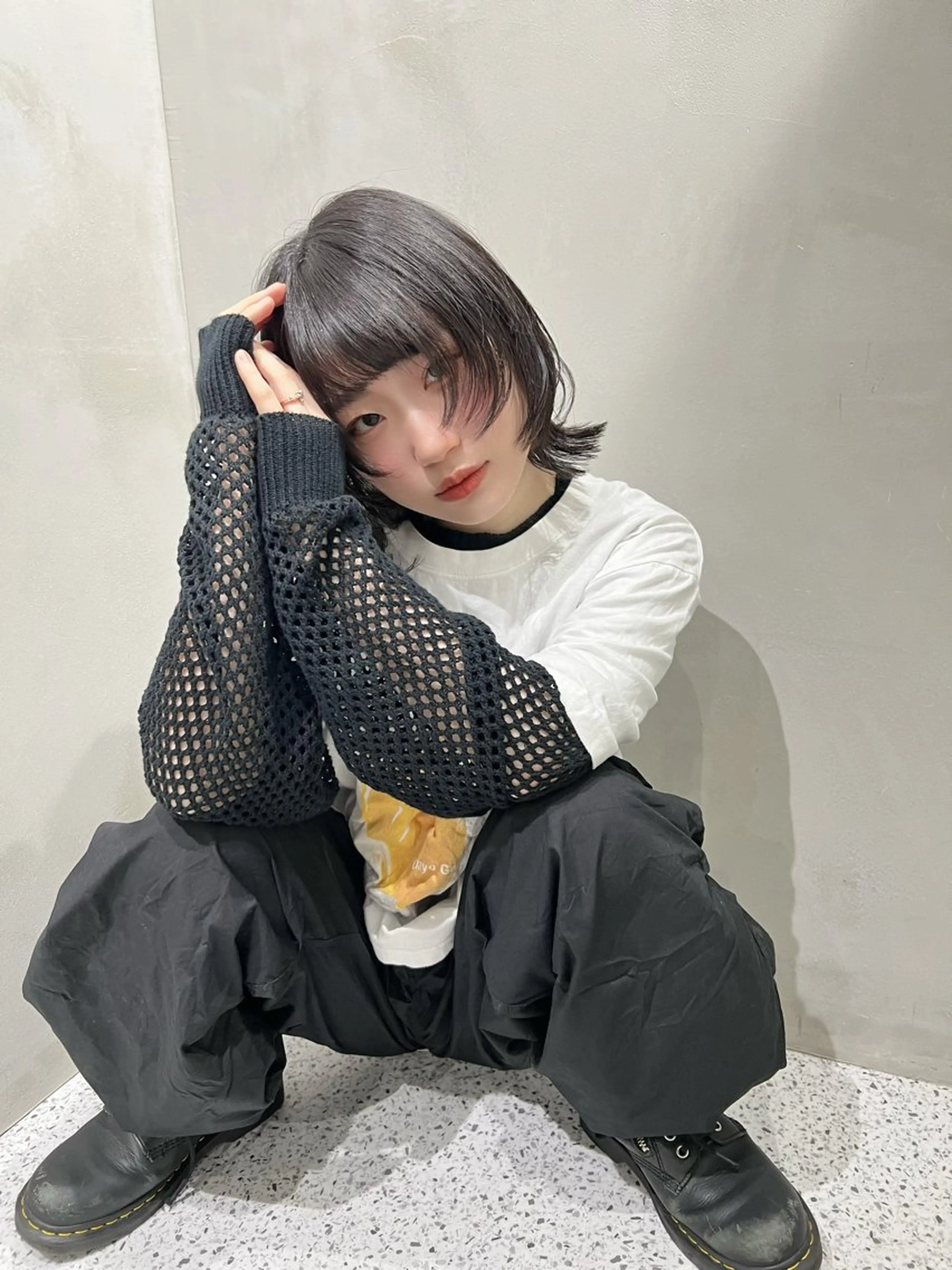 ショート カット 縮毛矯正 🐺立川のウルフ屋 さん🐺おかみ🐺のヘアスタイル