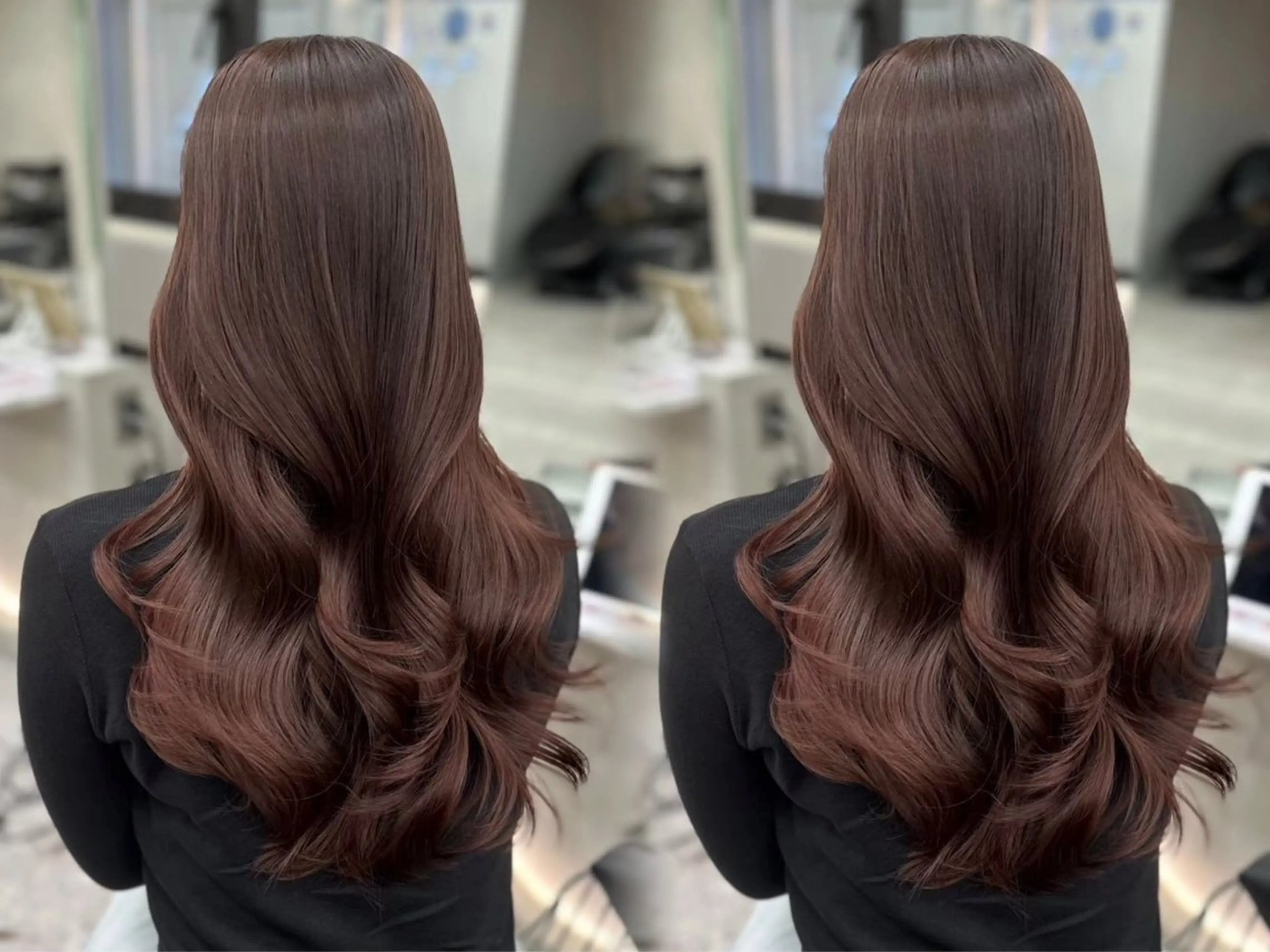 セミロング カット ヘアカラー トリートメント 韓国🇰🇷レイヤー 透明感/秀瑛🩶のヘアスタイル