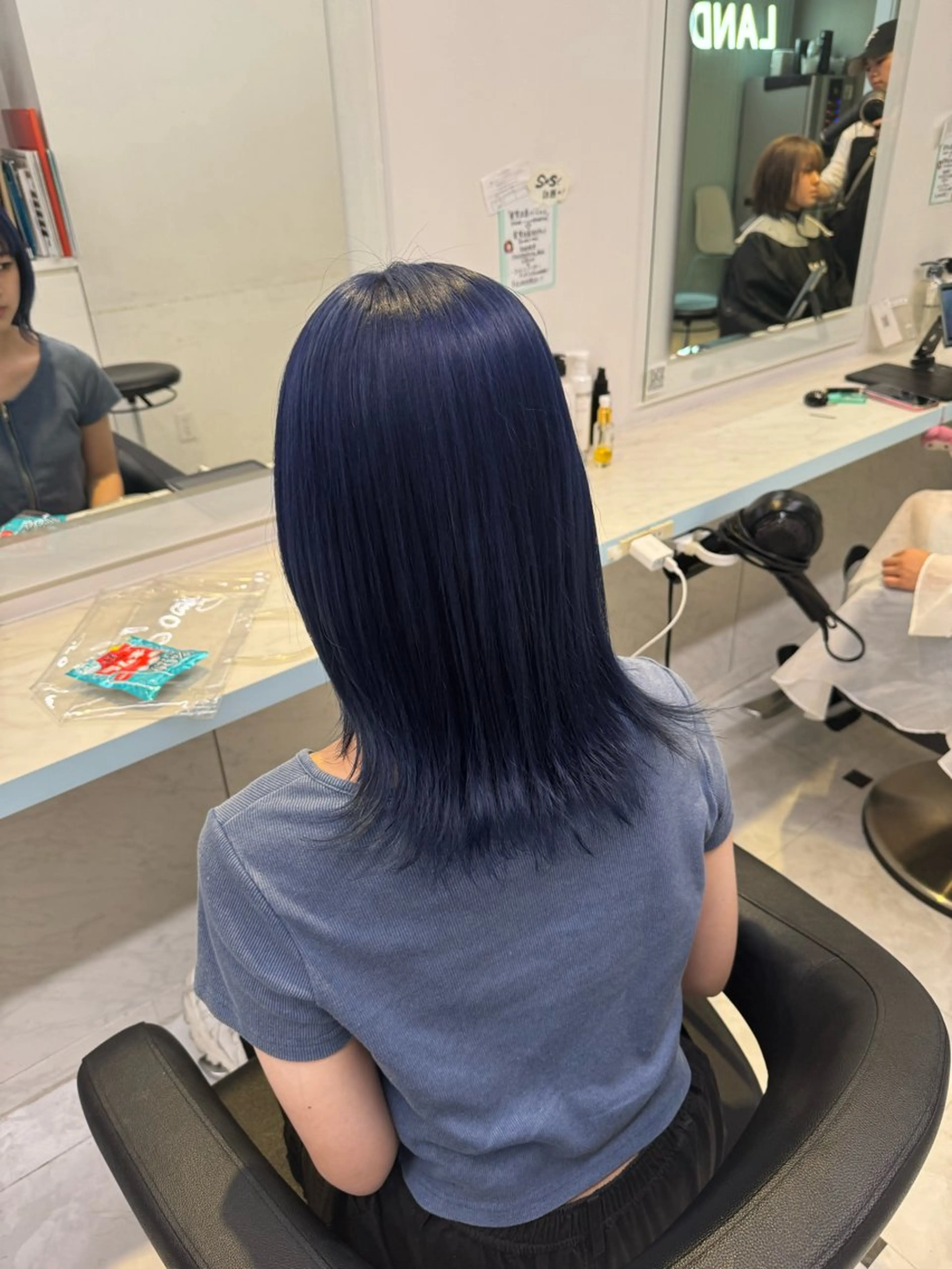 セミロング カラー ハイトーン🌈メンズ カット♡Machanのヘアスタイル