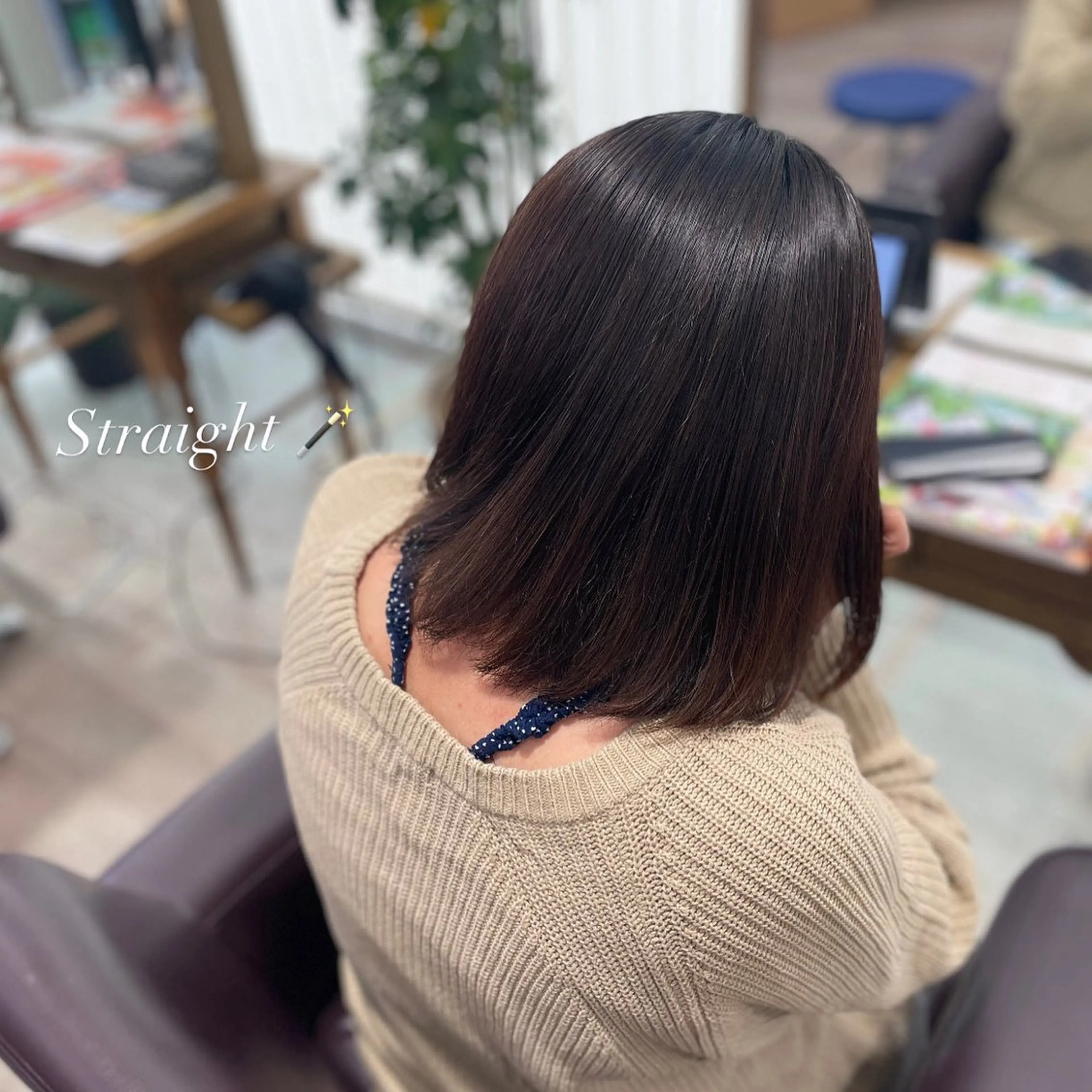 ミディアム ミディアムパーマ 縮毛矯正 トリートメント シミズ カエデ🍁のヘアスタイル