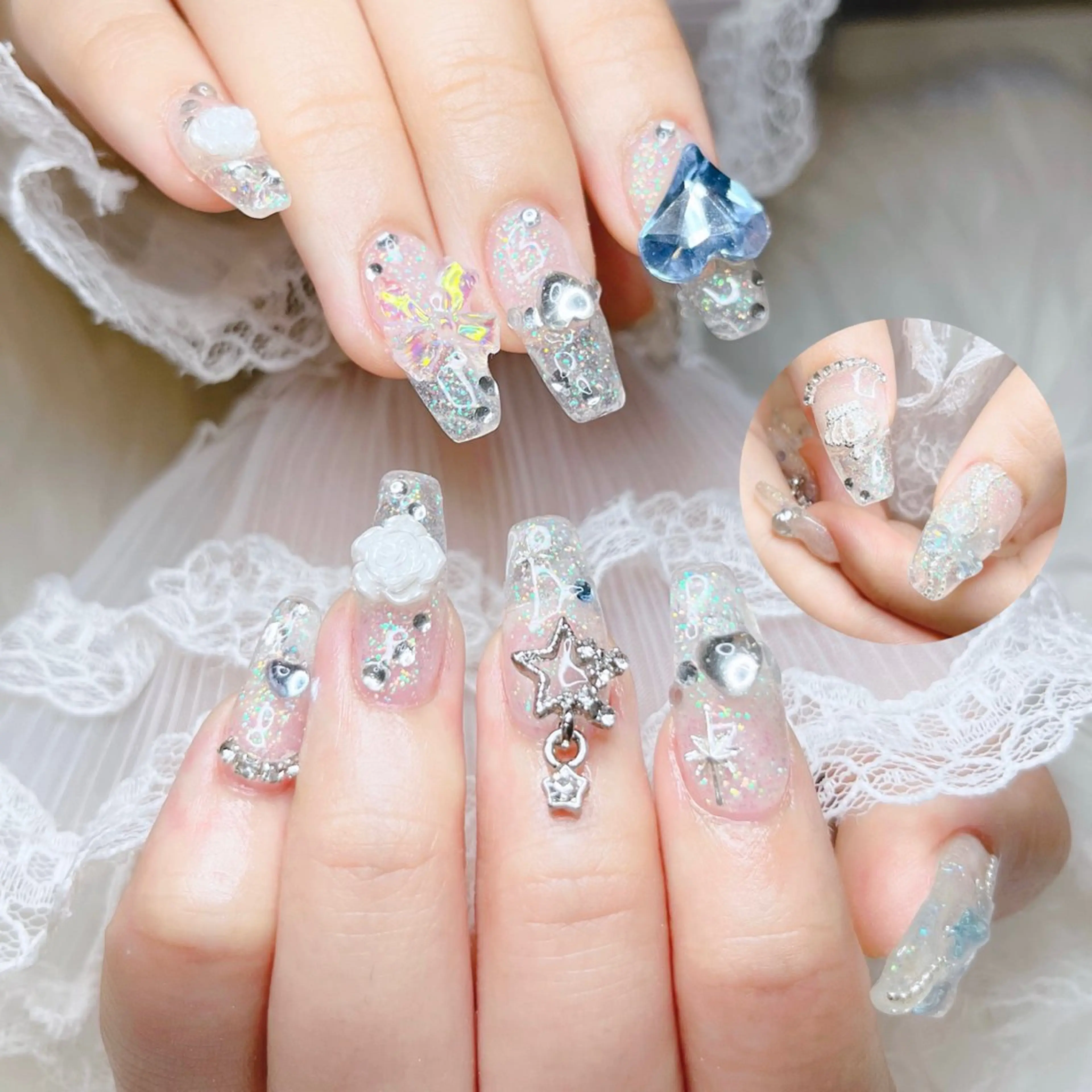ネイル クリアネイル ハンドネイル nailsalon　Moa所属・NailSalon Moa_Ayakaのネイルデザイン