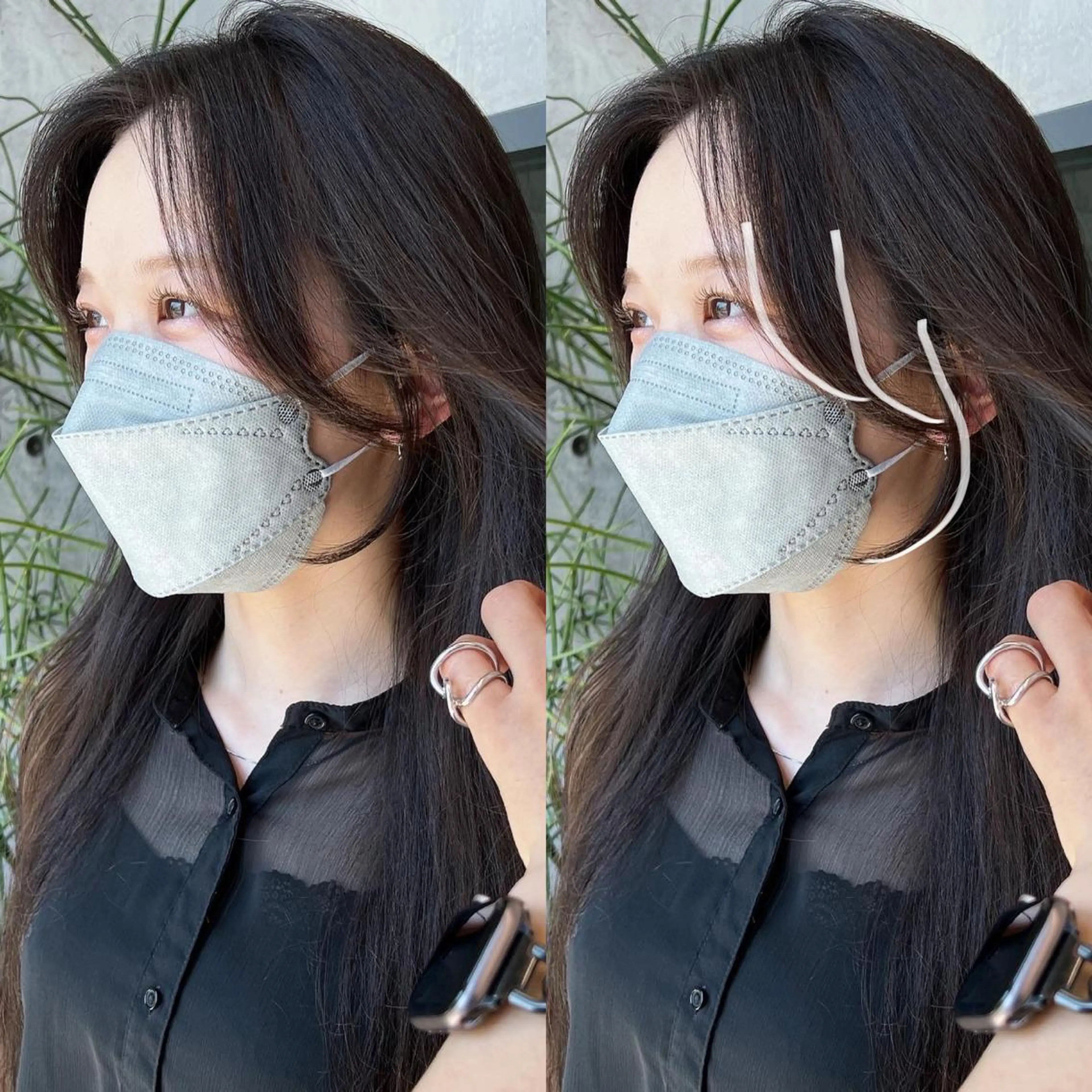 ロング 顔周りカット カット 誰よりも丁寧なカット 🍀小林輝のヘアスタイル