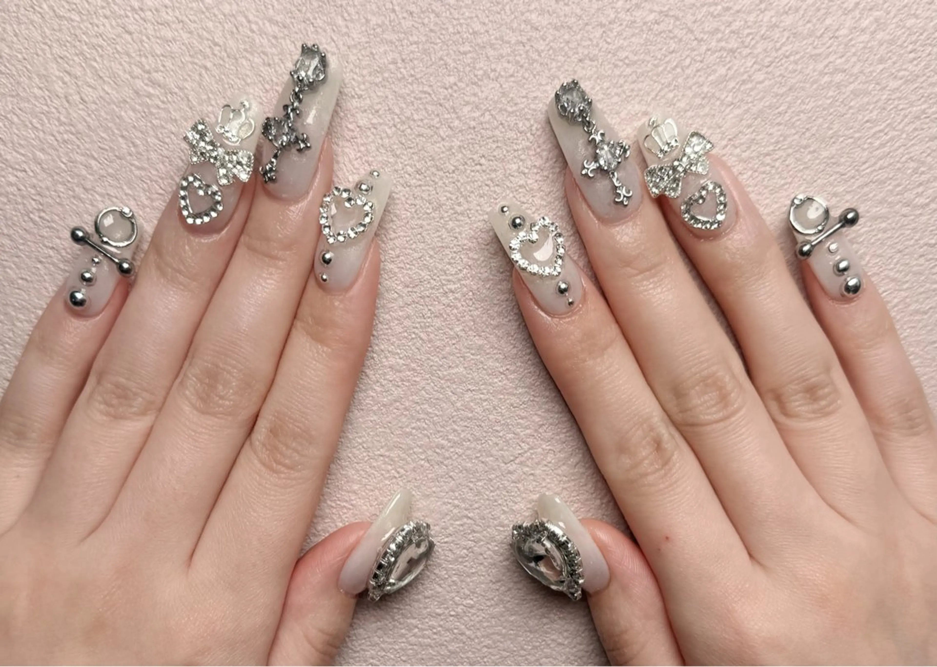 ネイル ハロウィン ロングネイル マグネットネイル スカルプネイル ネイルチップ ハンドネイル MSS みきのネイルデザイン