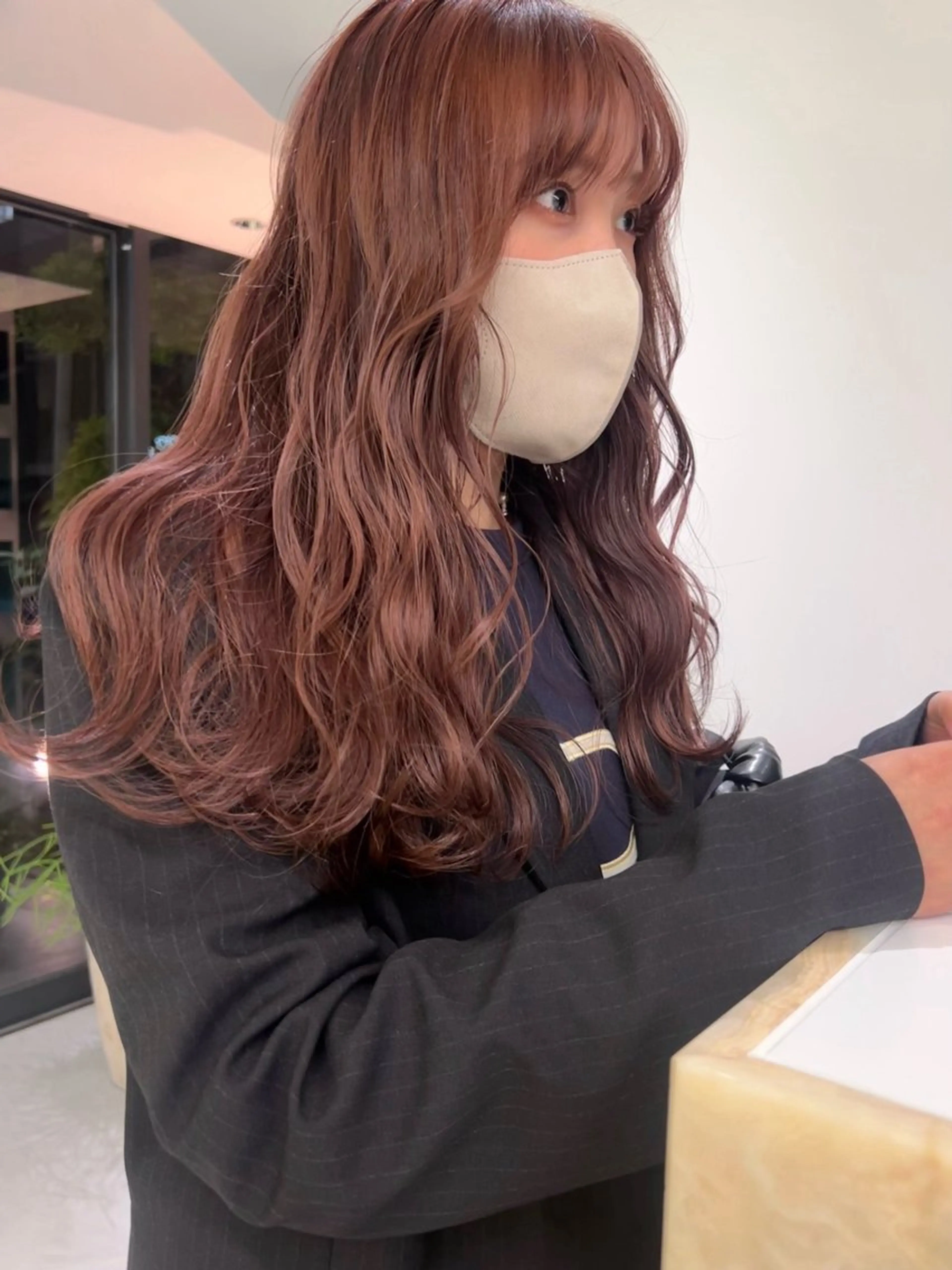 ロング カラー カット ヘアカラー トリートメント M Hair Salon所属・淀屋橋ウルフレイヤー ハッシュ/ASARIのヘアスタイル