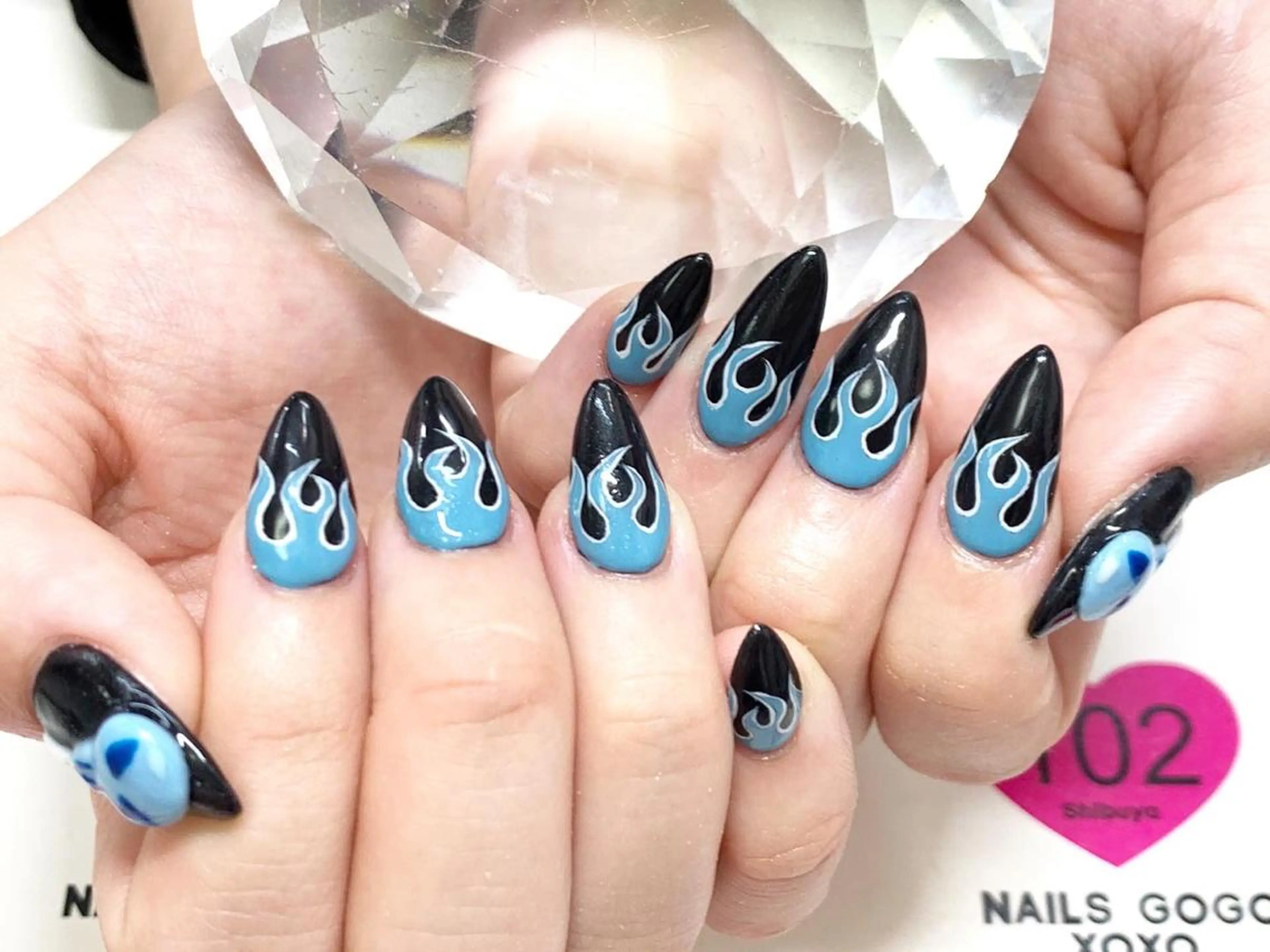 ミディアム カラー メンズ ネイル NAILSGOGO shibuyaのネイルデザイン