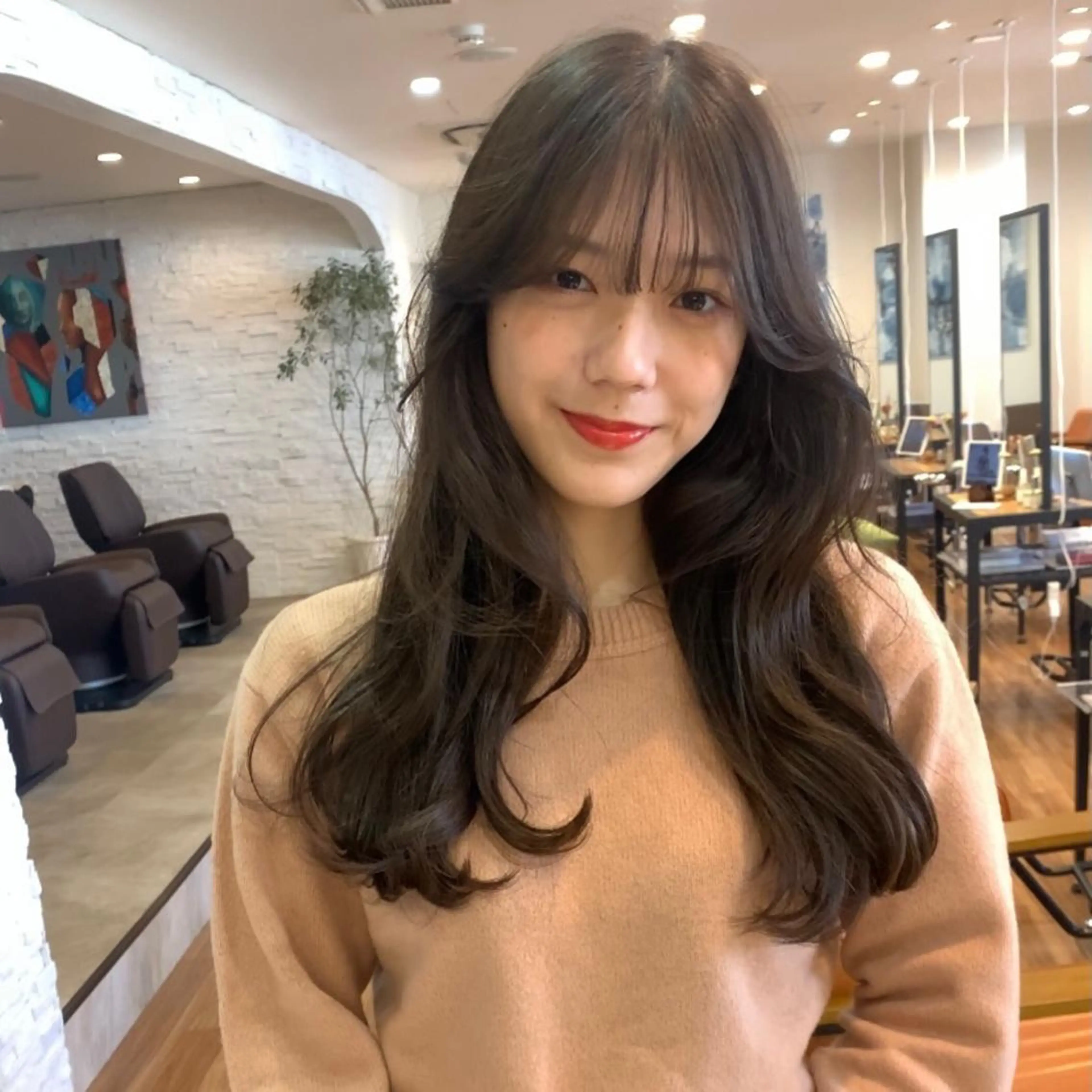 ロング くせ毛 古沢 新のヘアスタイル