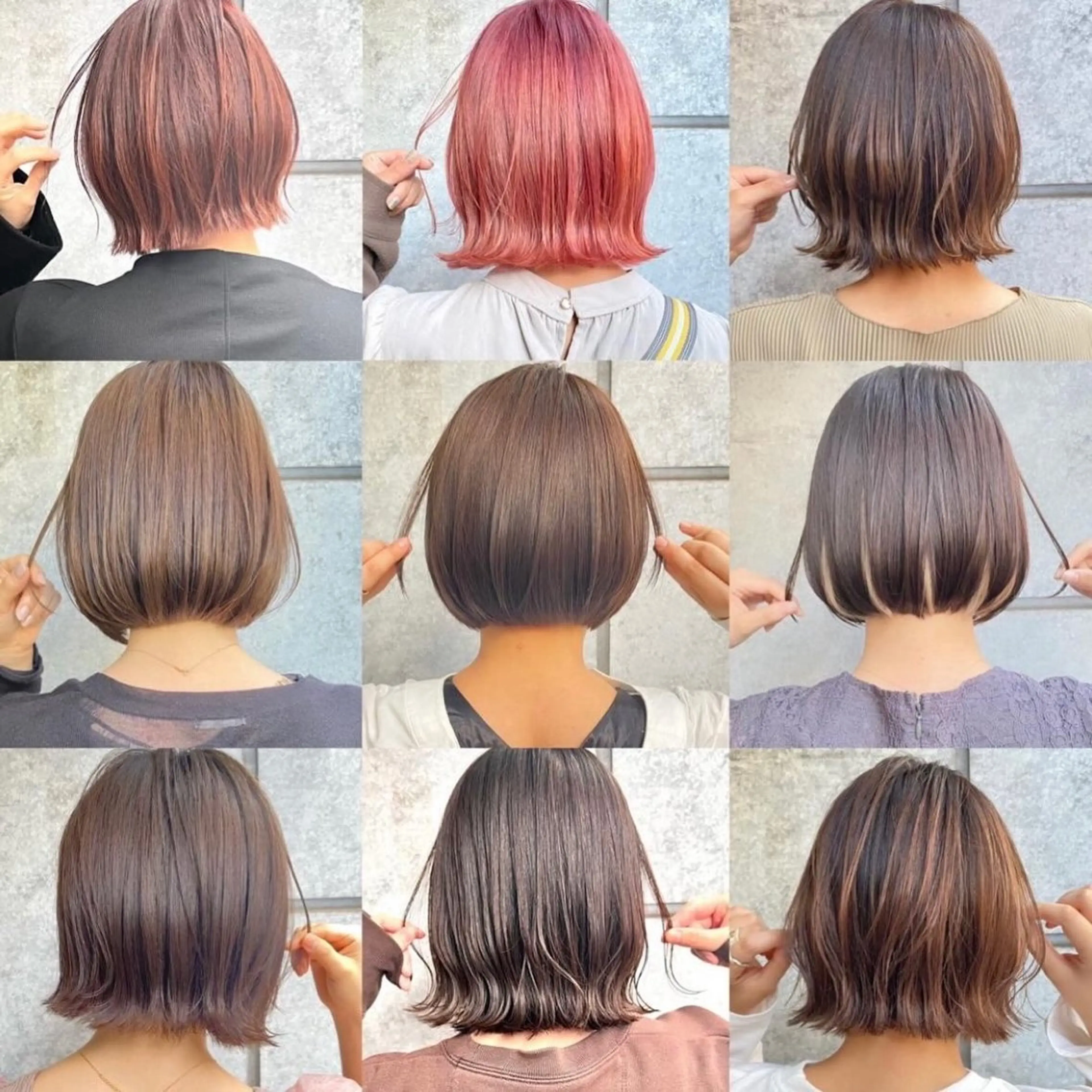 ショート カラー 切りっぱなしボブ ボブ くびれヘア くせ毛 髪質改善 カット ヘアカラー トリートメント ボブ/韓国ヘア/縮毛 /髪質改善💠翔平のヘアスタイル