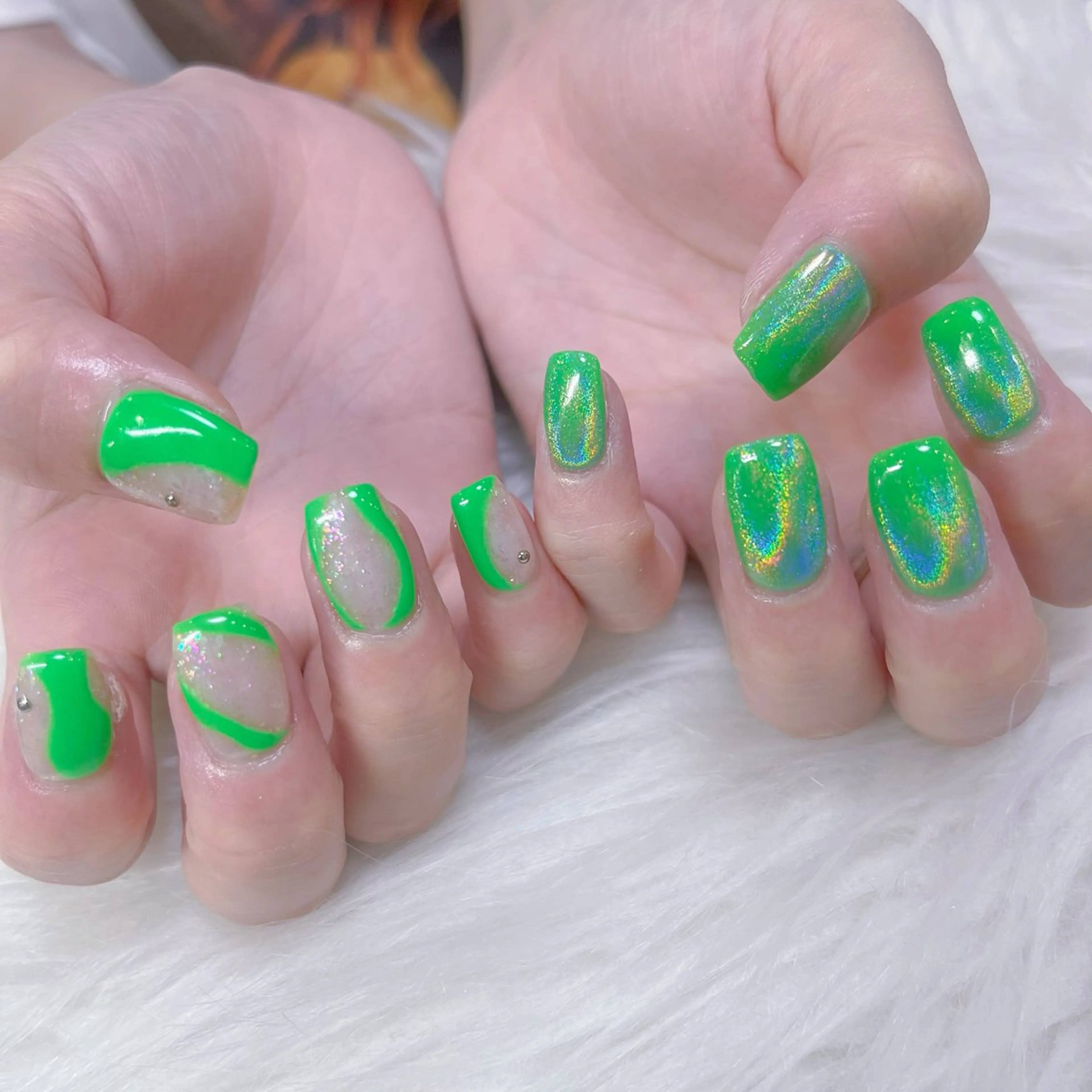 ネイル ハンドネイル Maya 🧊🫧‪のネイルデザイン