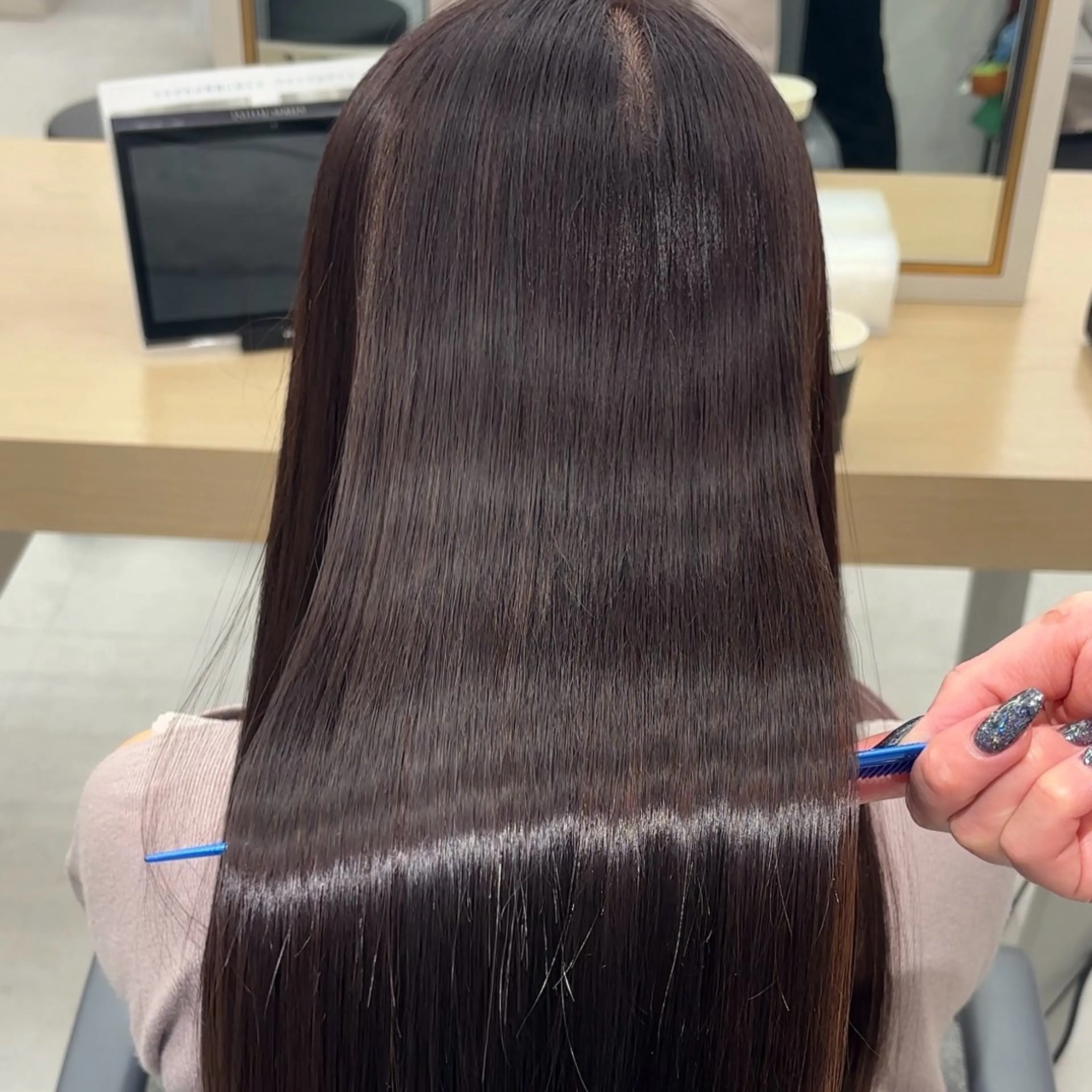 ロング カット ヘアカラー 縮毛矯正 トリートメント 新宿No.1艶髪矯正 美艶カラー/FUKAのヘアスタイル