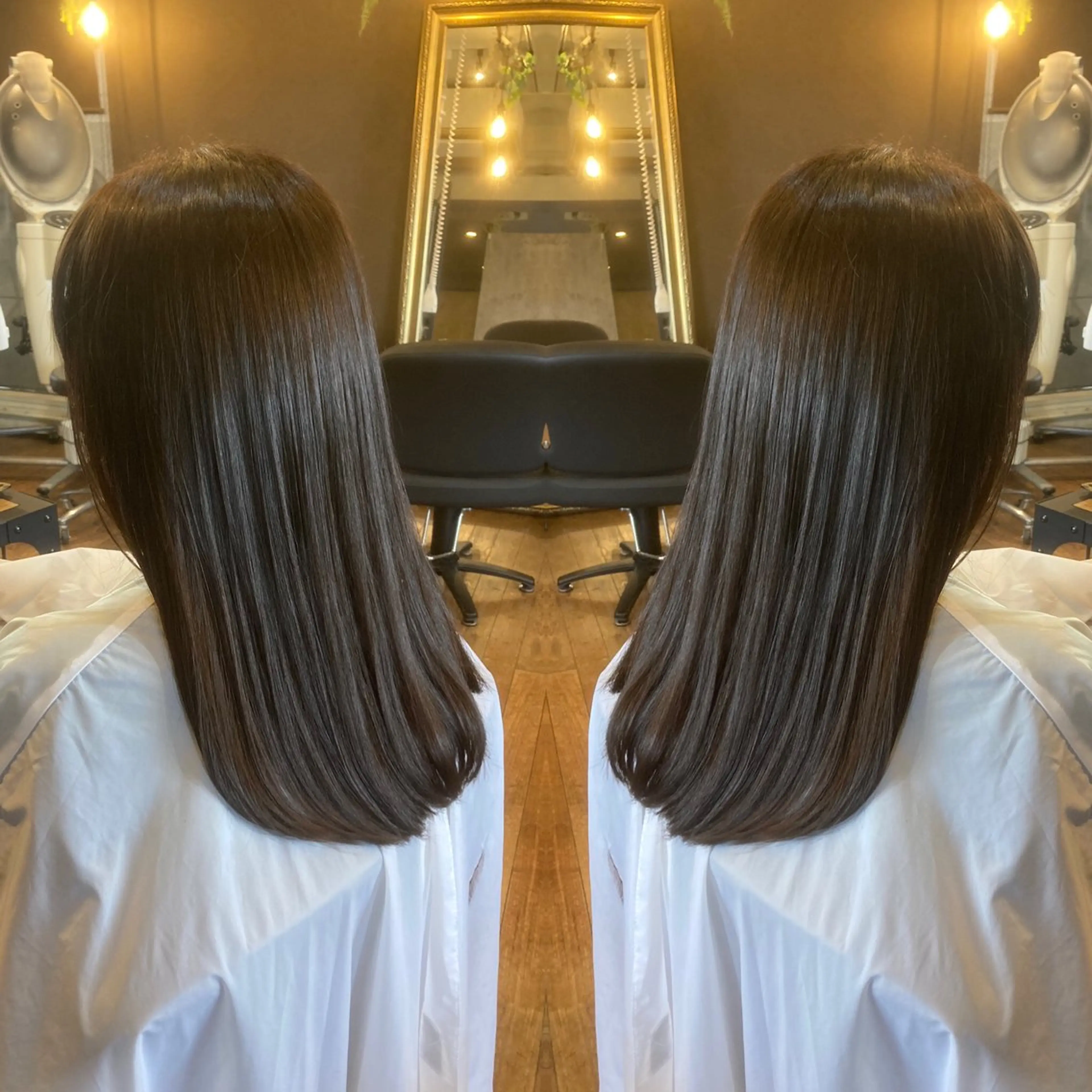 髪質改善!自然派☆縮毛矯正+カット¥13600の写真