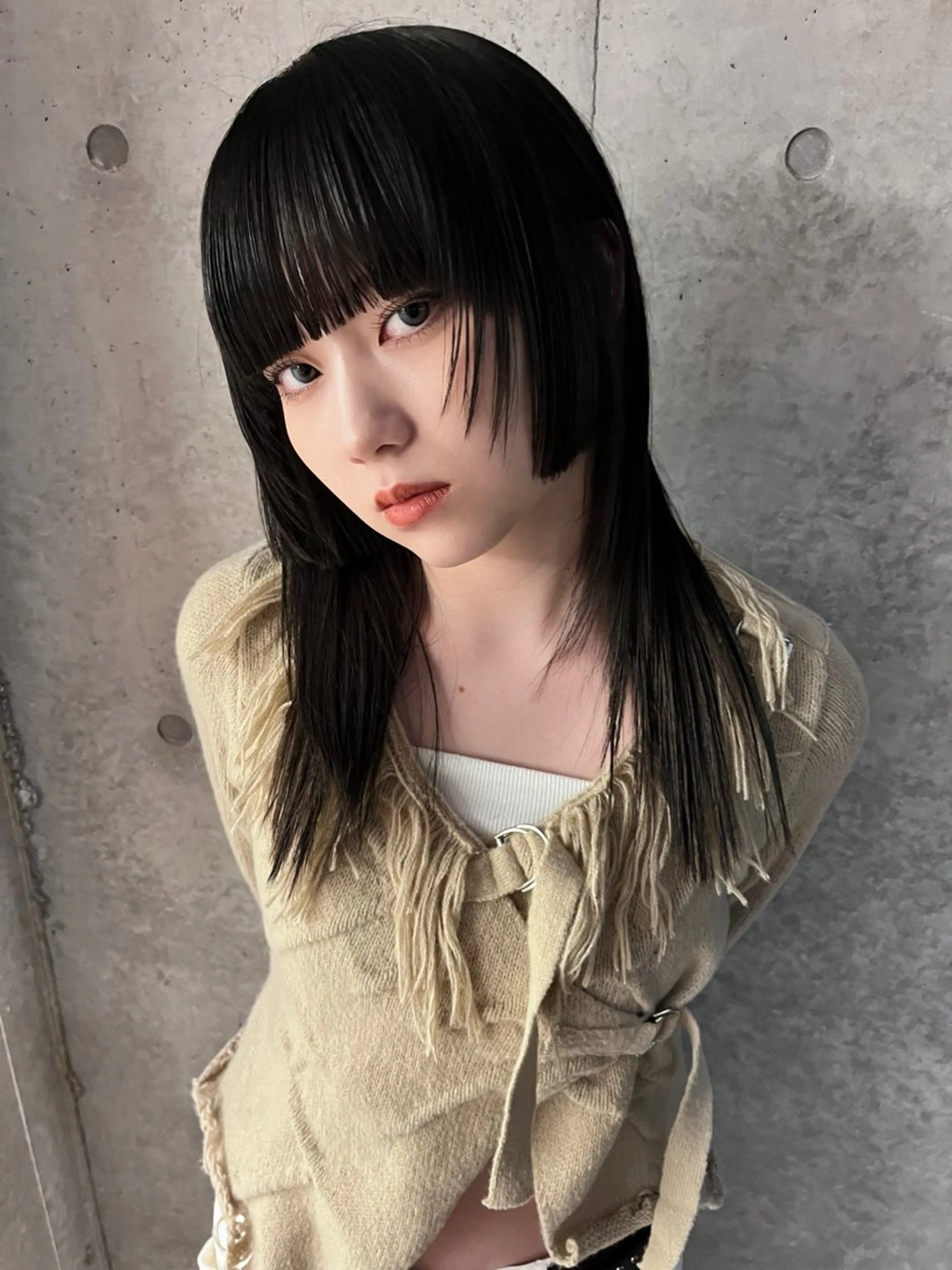 ミディアム レイヤーカット カット yuuna/ ハッシュカット🎀のヘアスタイル