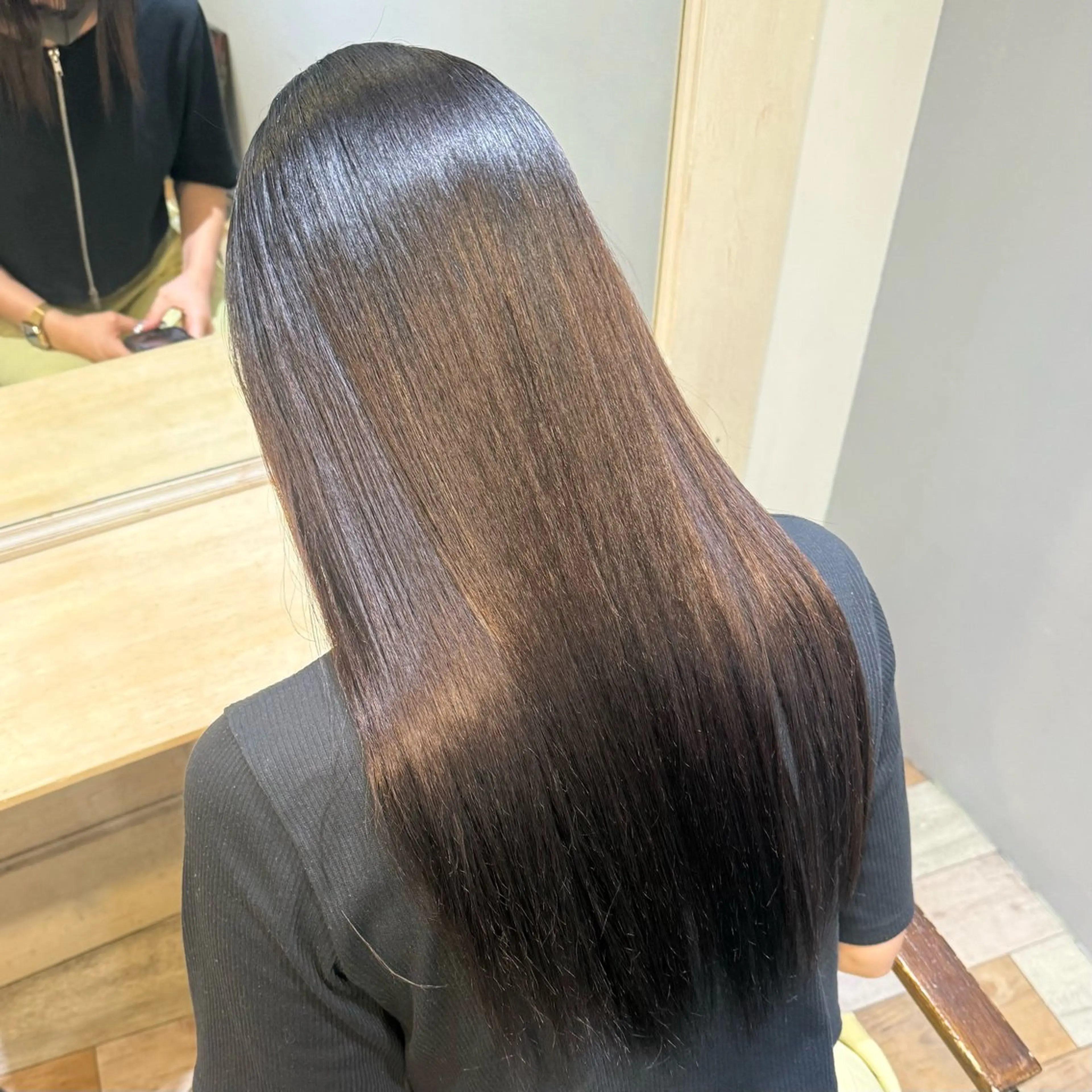 ロング くせ毛 髪質改善 縮毛矯正 トリートメント 酸熱トリートメント トリートメント LOVELEY所属・🎀LOVELEY ゆうな🎀のヘアスタイル