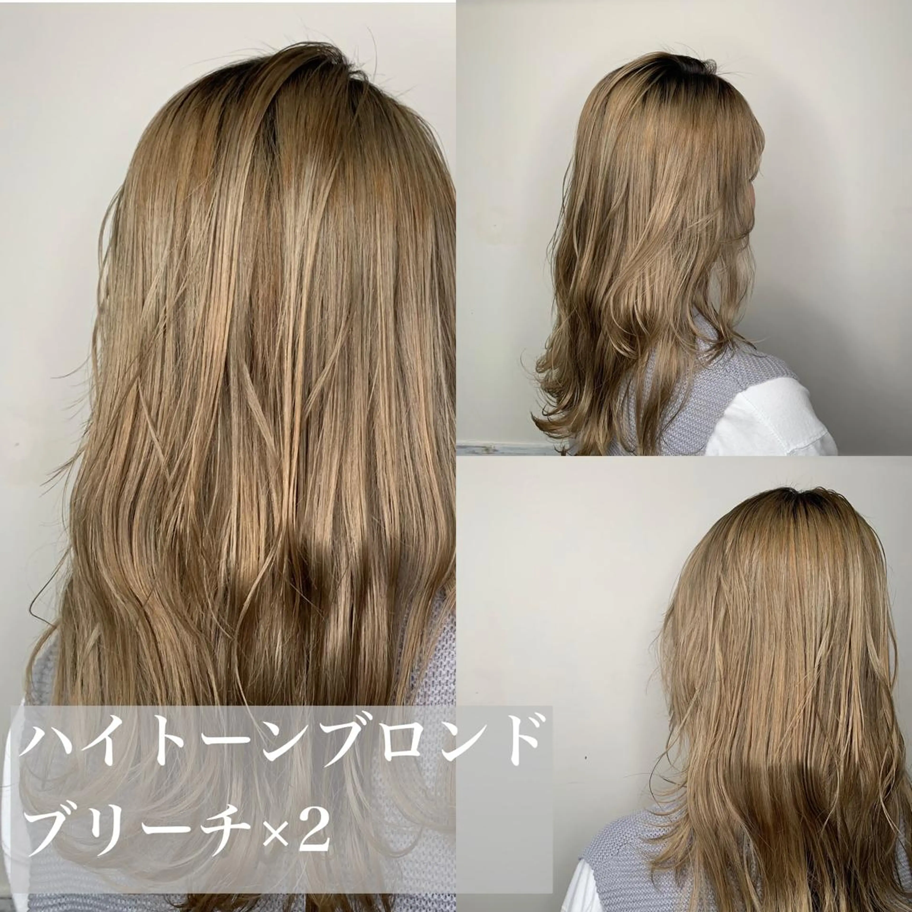 セミロング カラー ブリーチ ブロンド ハイトーンカラー カット ヘアカラー トリートメント ヘアセット Men's salon ANSWER所属・メンズサロン ANSWERのヘアスタイル