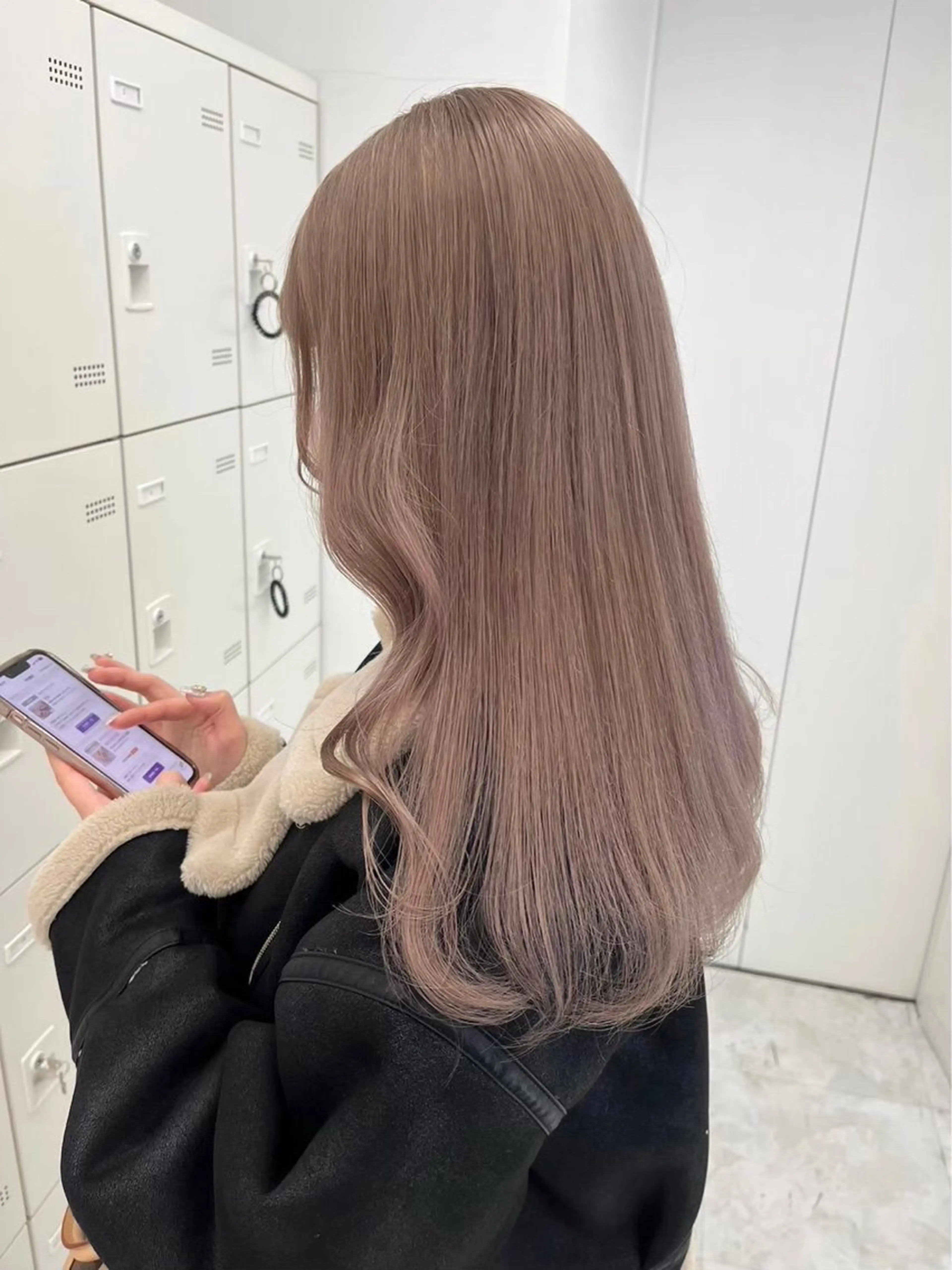 ロング ヘアカラー トリートメント 似合わせ艶カラー🪽 ひかる🪽🩶のヘアスタイル