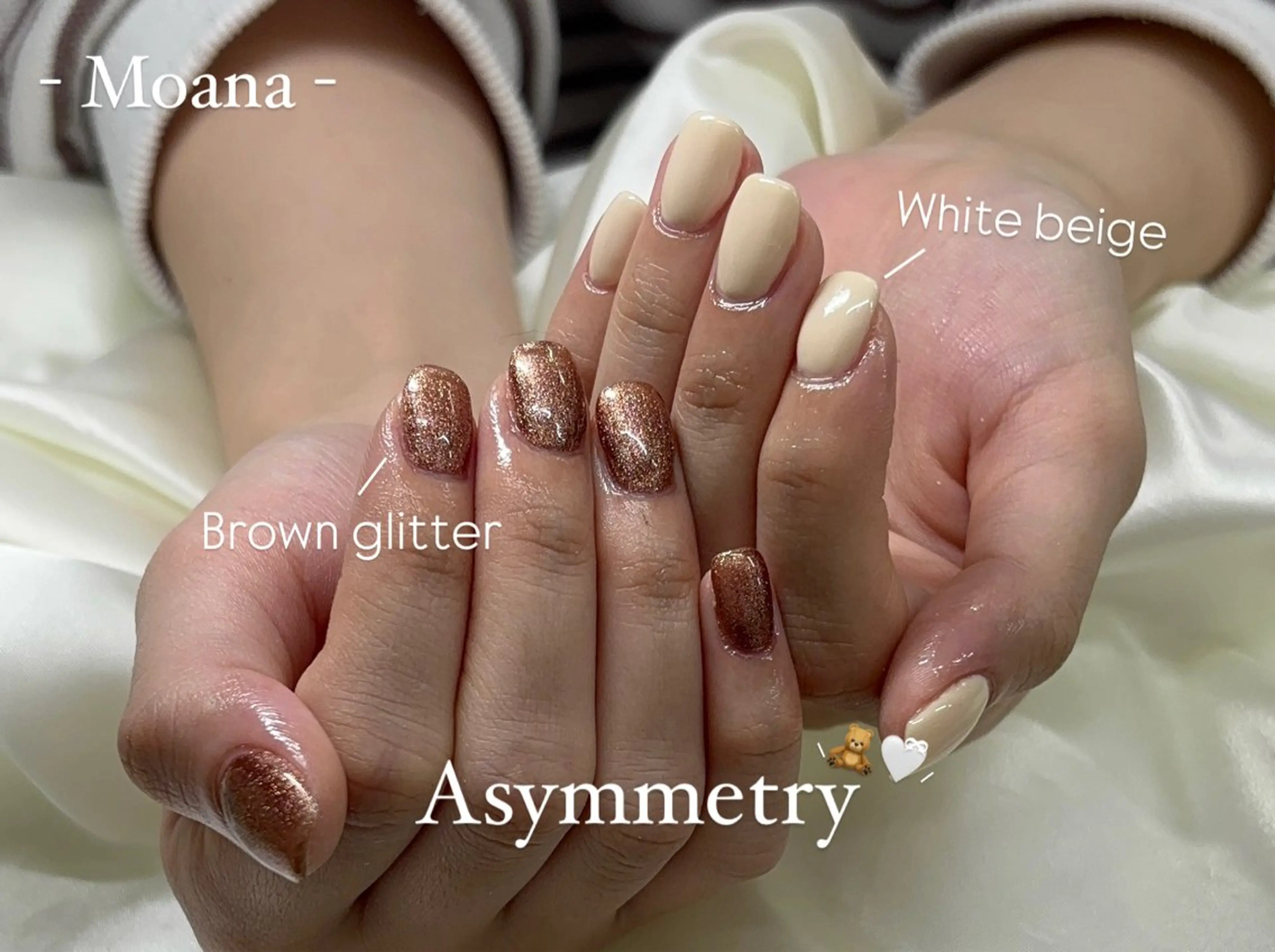 ネイル ラメ(グリッター) ワンカラーネイル バレンタイン Moana nail Hiyoriのネイルデザイン