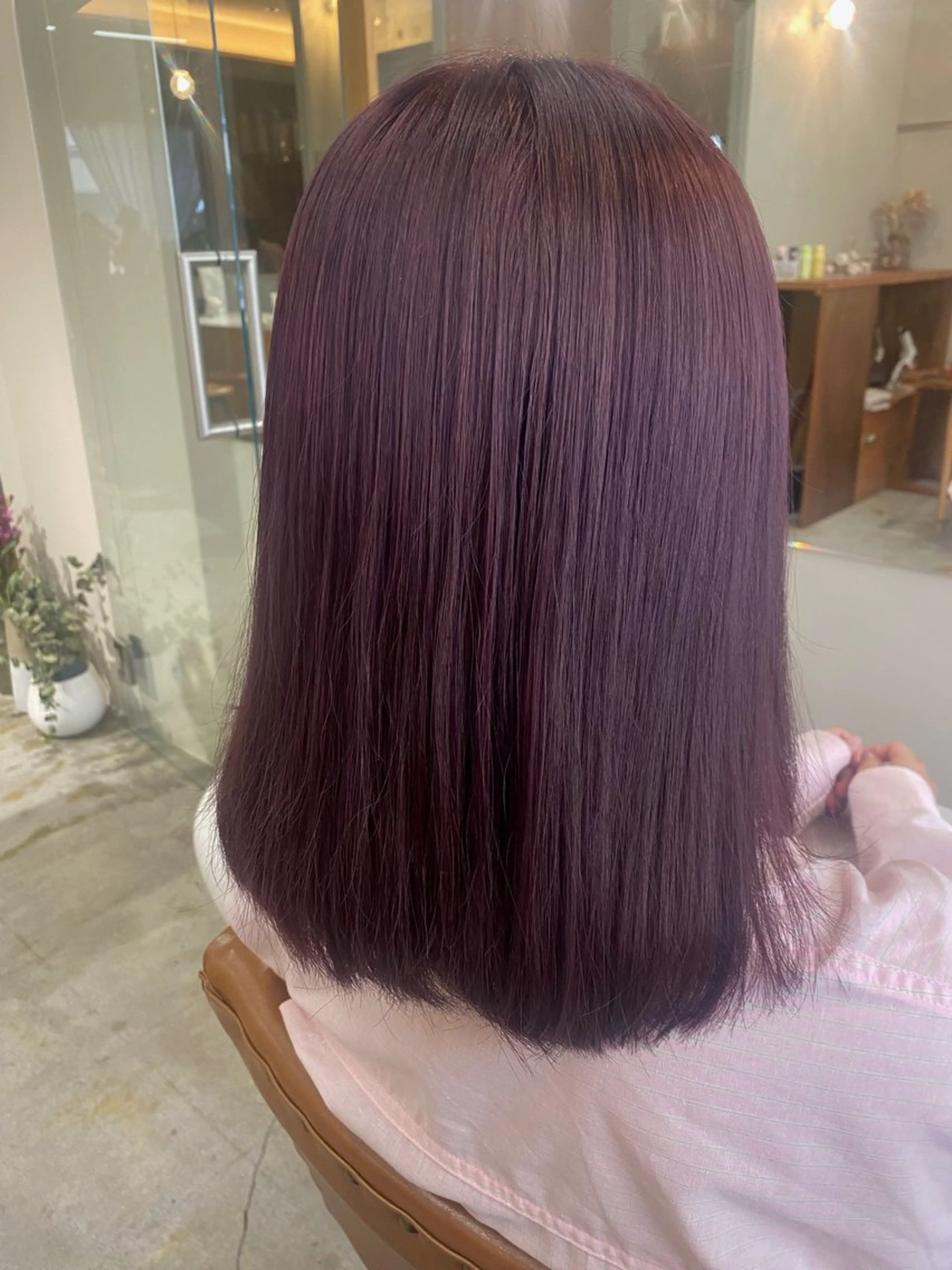 セミロング ヘアカラー トリートメント 🌻花屋併設🌻濱 幸帆のヘアスタイル