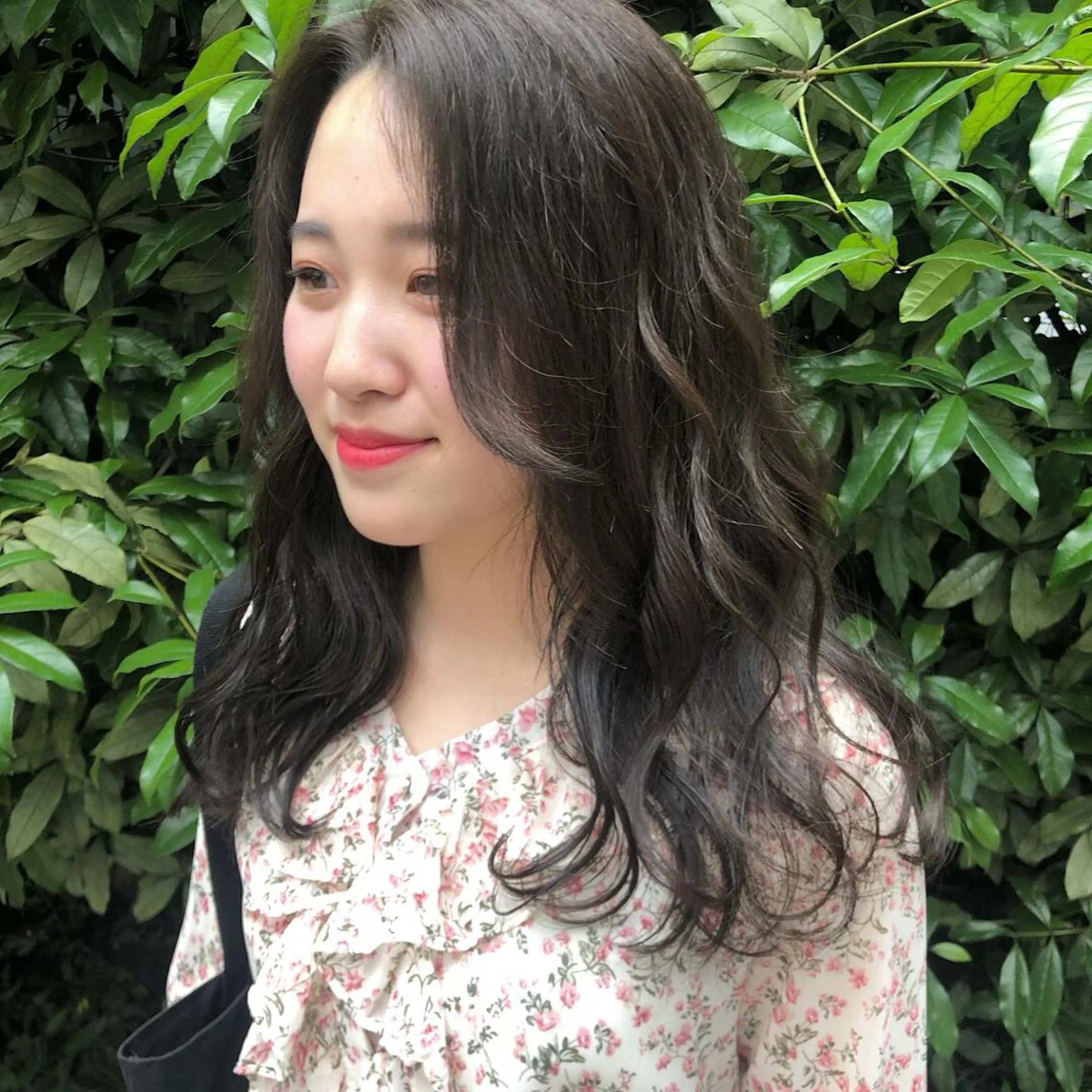 セミロング カラー オリーブカラー ヘアカラー トリートメント ヘアセット ❤️sai❤️ official❤️のヘアスタイル