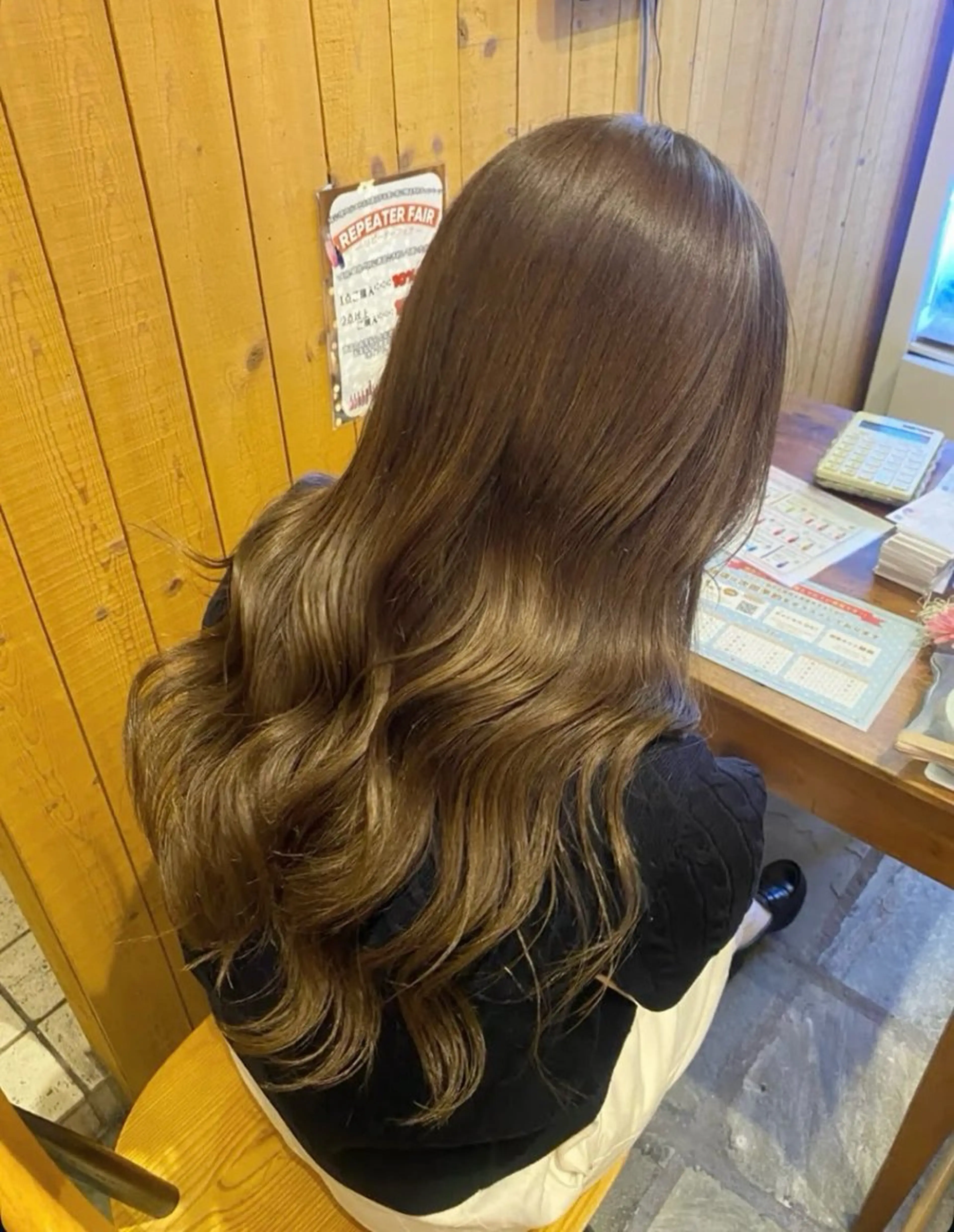 ロング カラー ヘアカラー トリートメント 透明感カラー/ 小顔カット/ミヅキのヘアスタイル