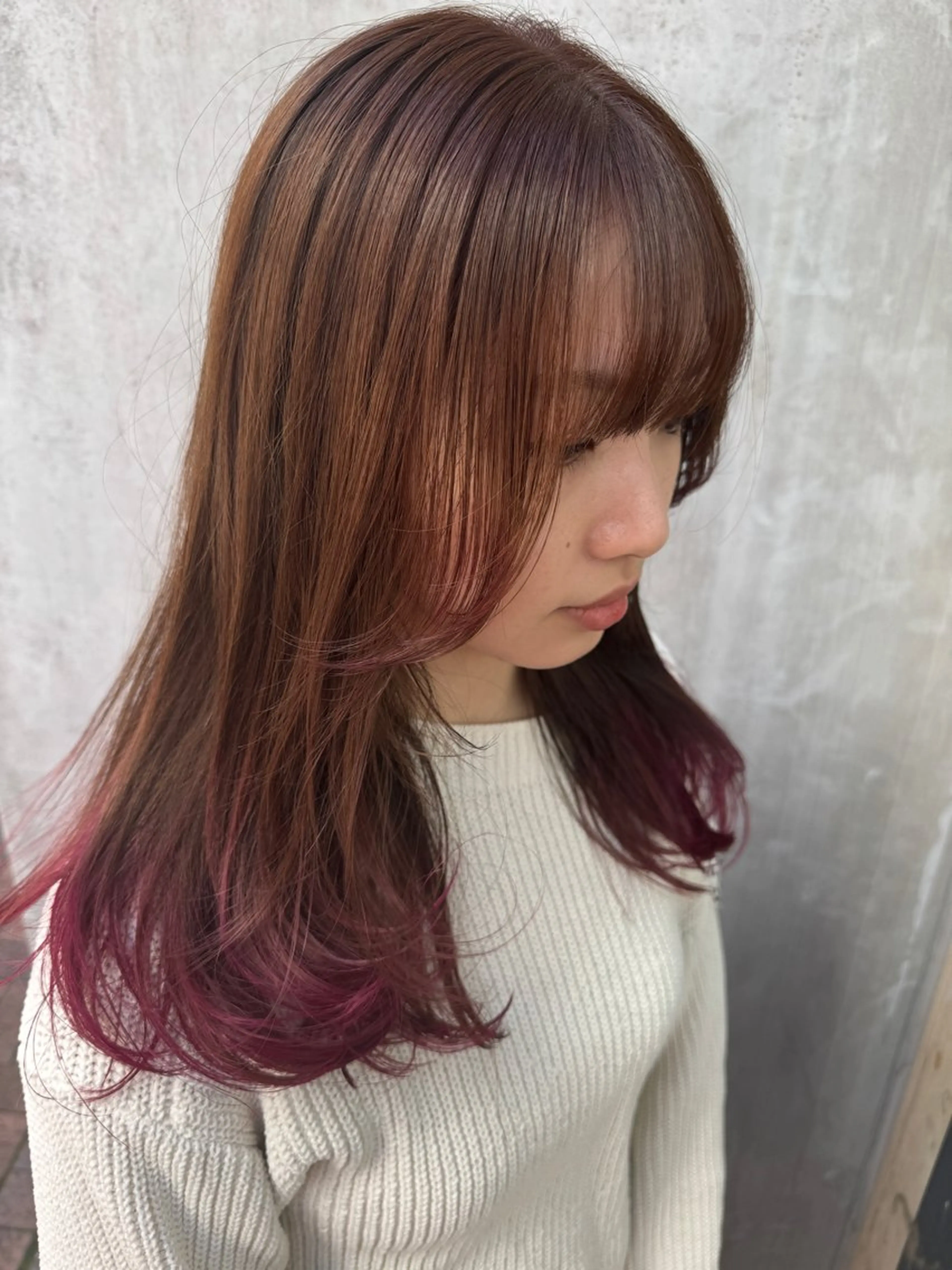 ミディアム カラー ヘアカラー ⭐️DAISUKE /メンズ/パーマのヘアスタイル