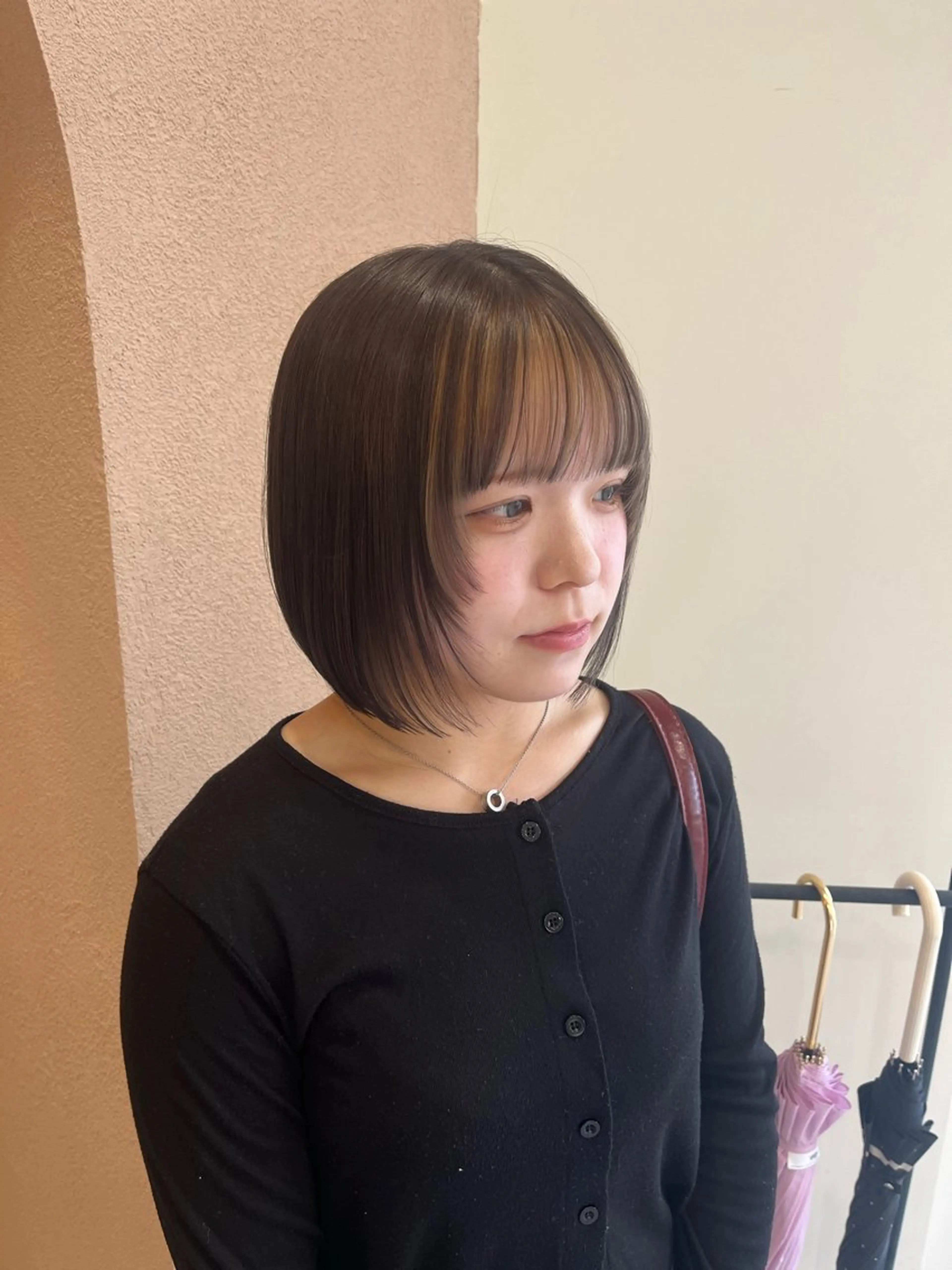 カラー ミストバング  フェイスフレーミング カット ヘアカラー トリートメント 艶髪☆カットモデル/ 秋田 遥華🎀のヘアスタイル