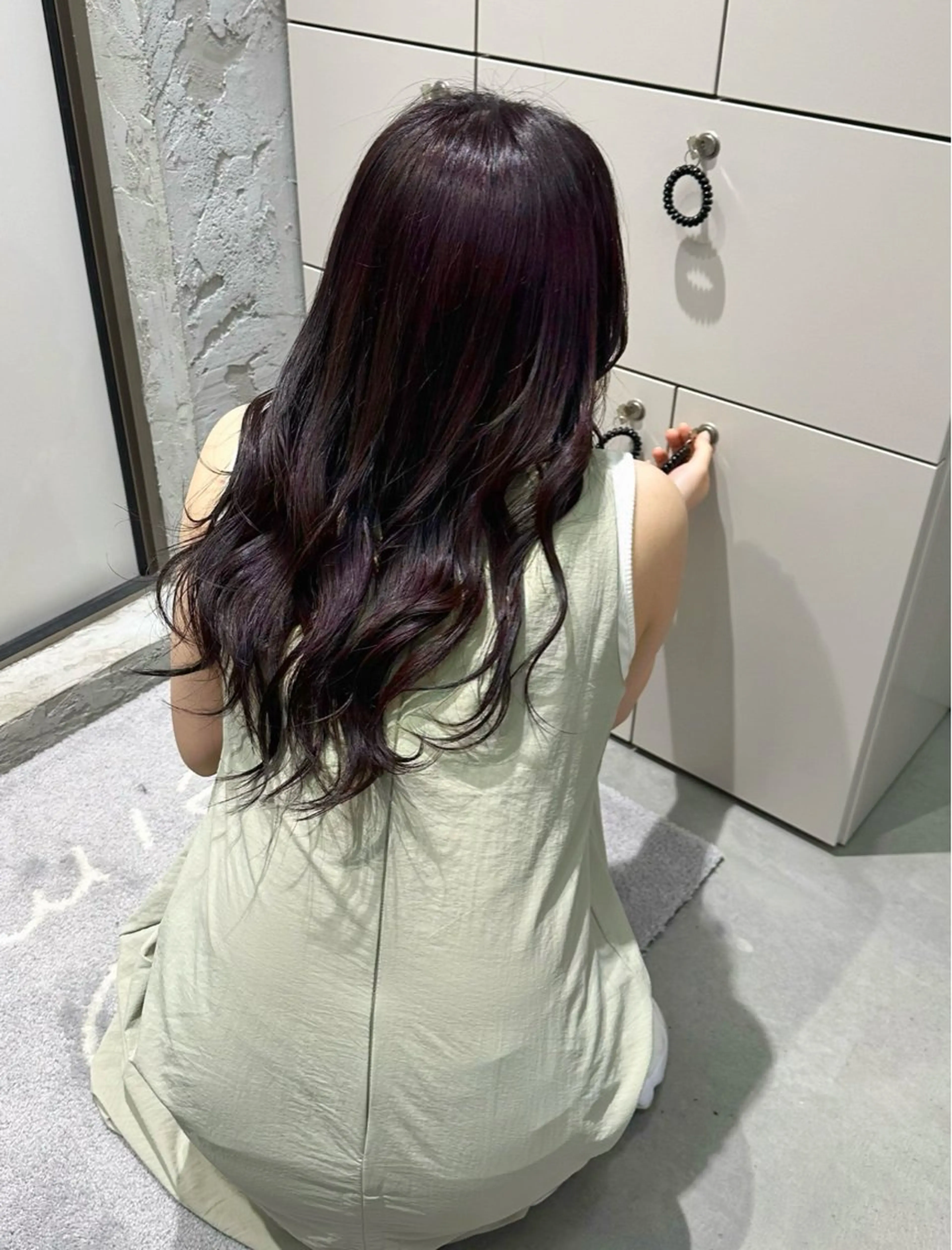 セミロング Iwama momokaのヘアスタイル