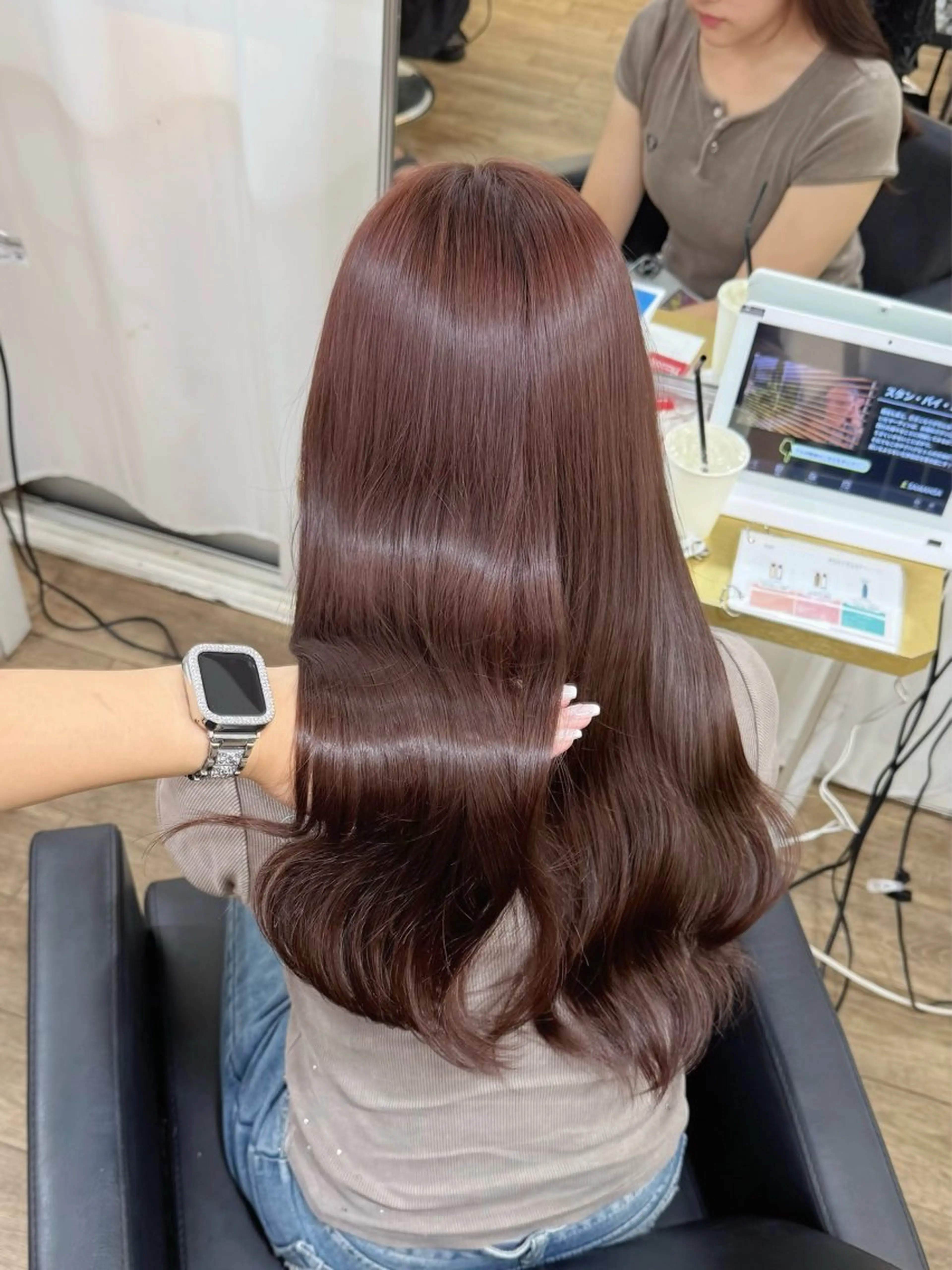 ロング カラー ヘアアレンジ ヘアカラー トリートメント 茶屋町/ワンカラー RAN　モデル募集中のヘアスタイル