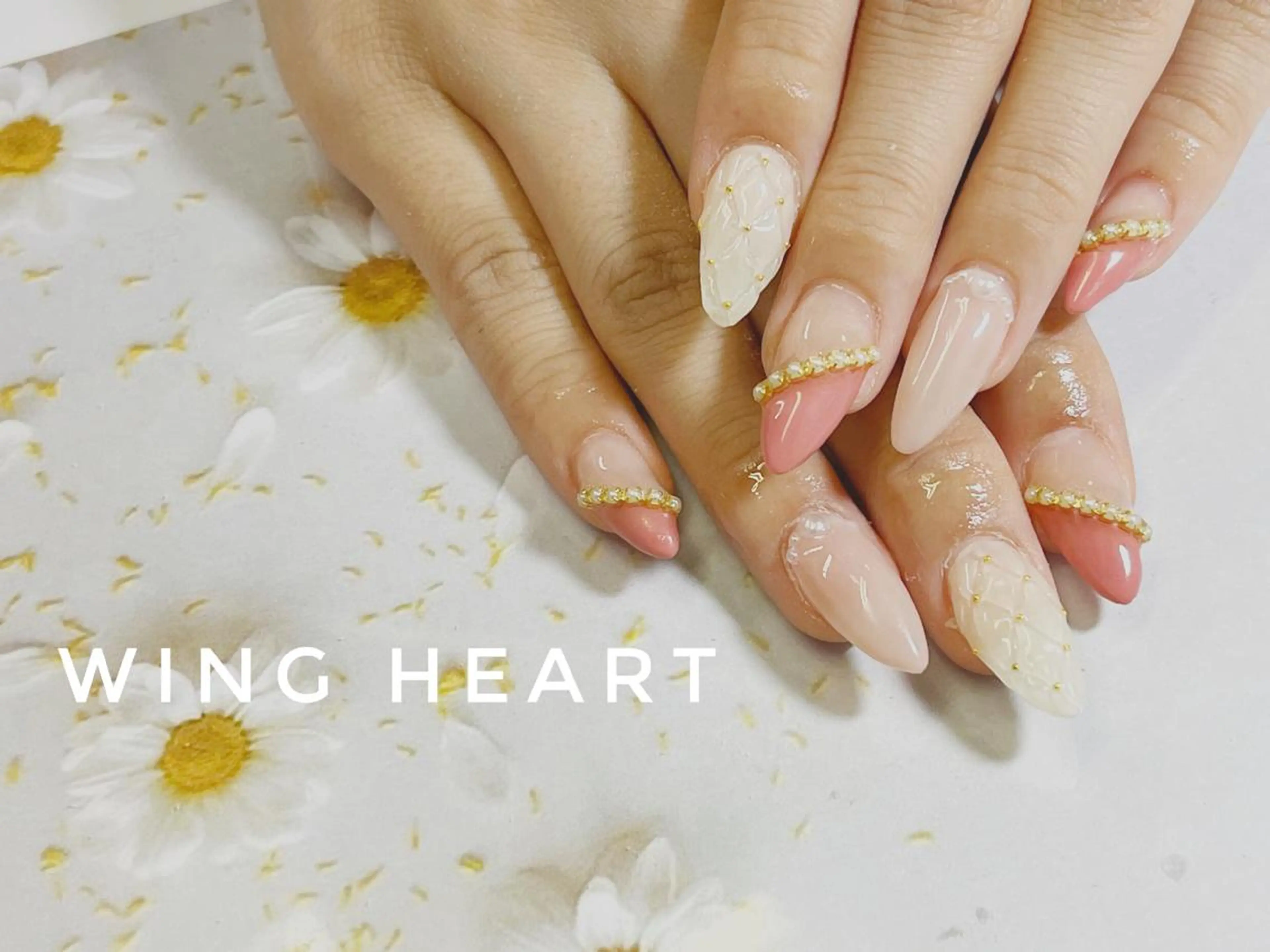 セミロング ネイル ハンドネイル H NANAのネイルデザイン