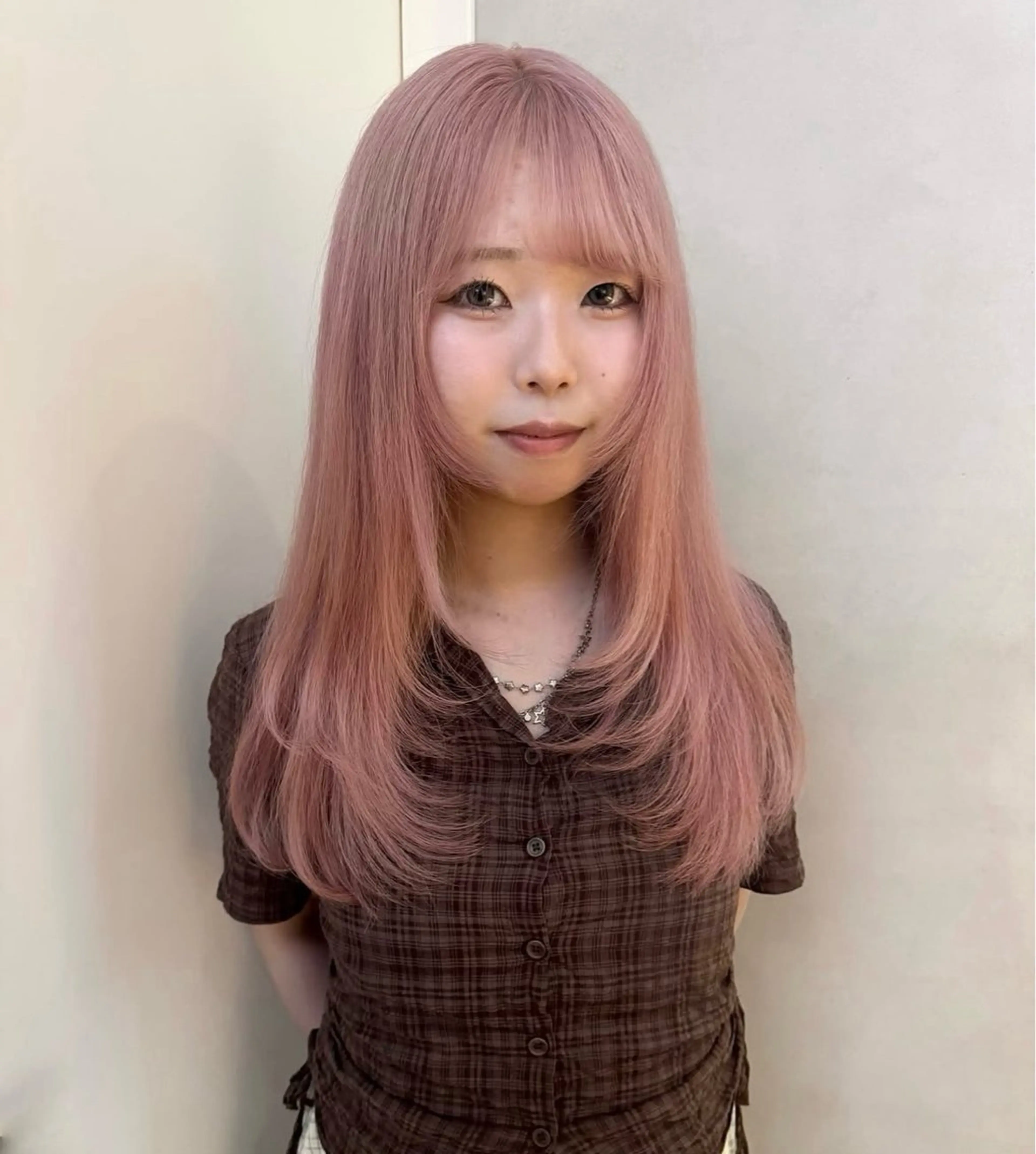 ミディアム カラー ヘアアレンジ ヘアカラー ハイトーンカラー /梅田/みほのヘアスタイル