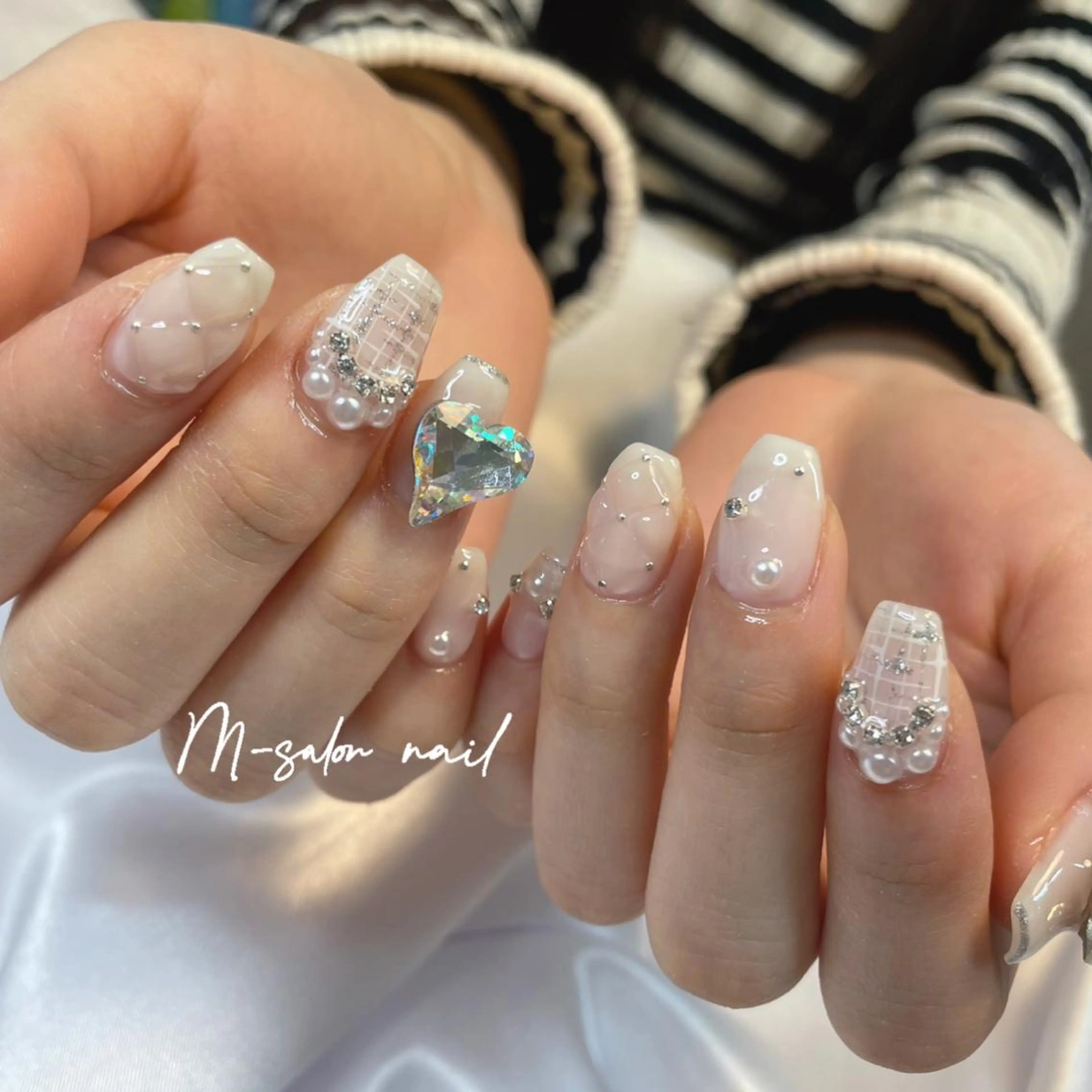ネイル ハンドネイル 韓国/網紅/パーツ M-salonのネイルデザイン