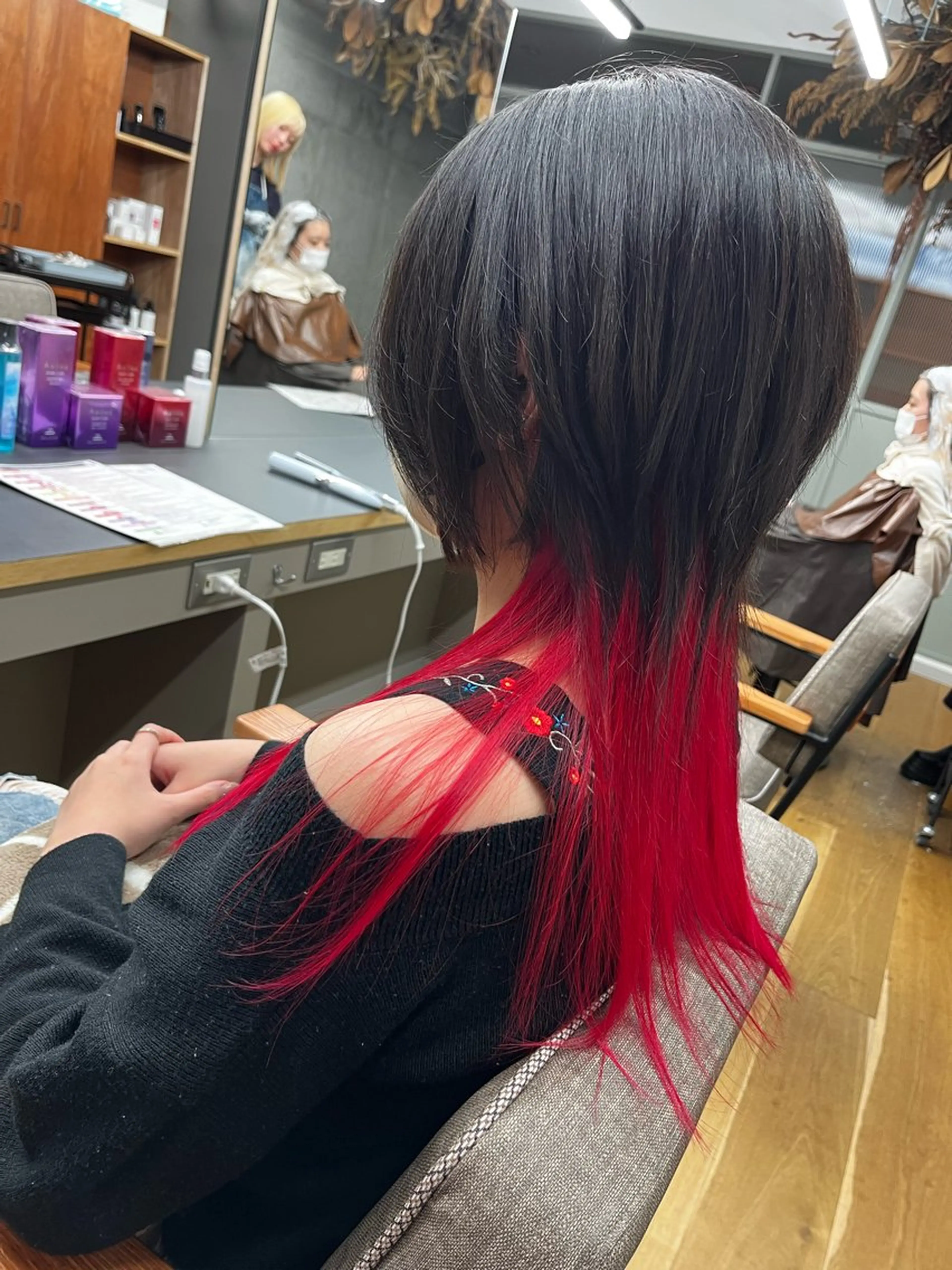 ロング ロング ウルフカット ROSSO Hair＆SPA  香椎宮前店所属・SHIINA 香椎宮前店のヘアスタイル