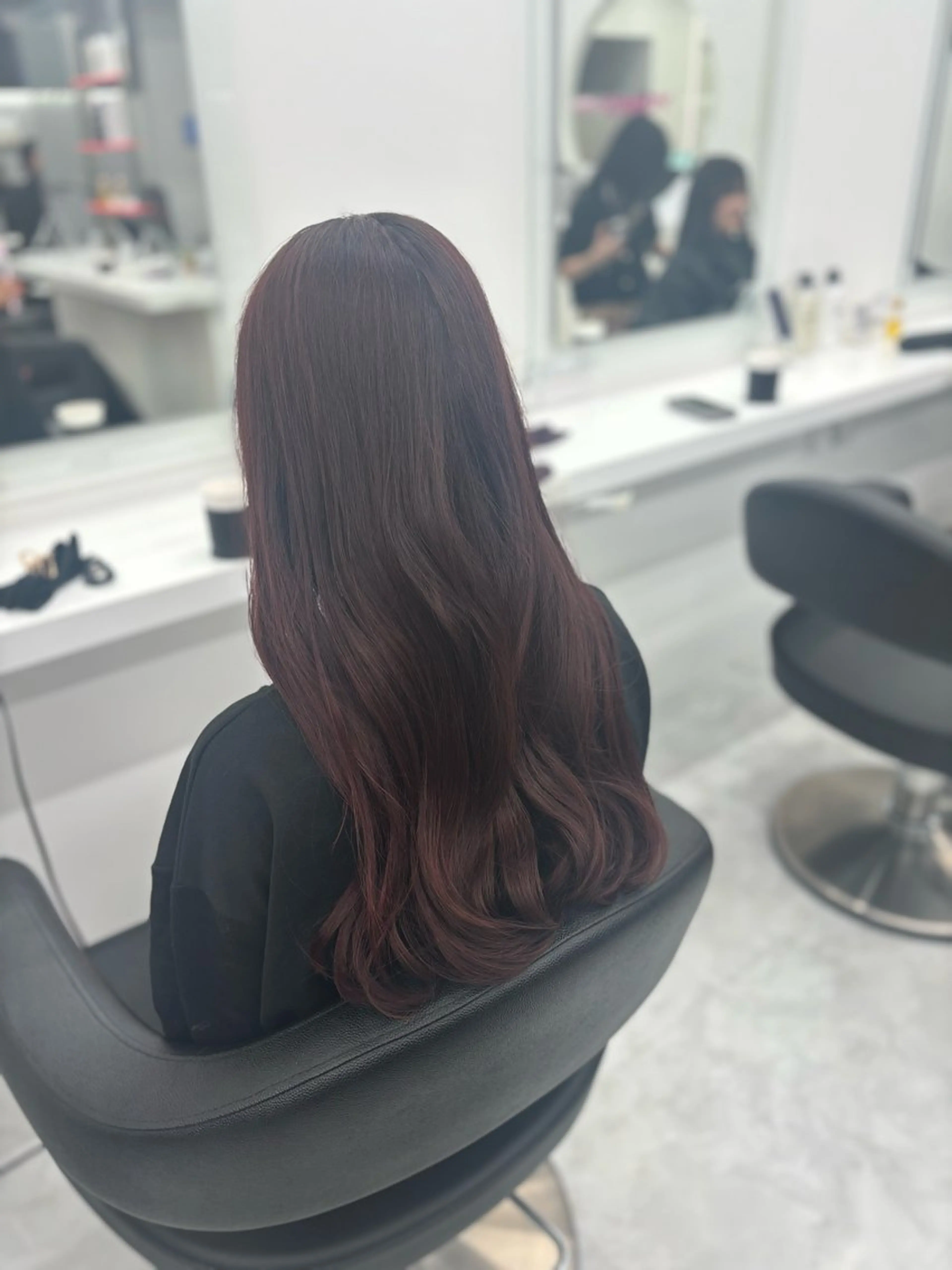 セミロング カラー ヘアカラー トリートメント 🤍レイヤー/顔周り 暖色hirari🤍のヘアスタイル