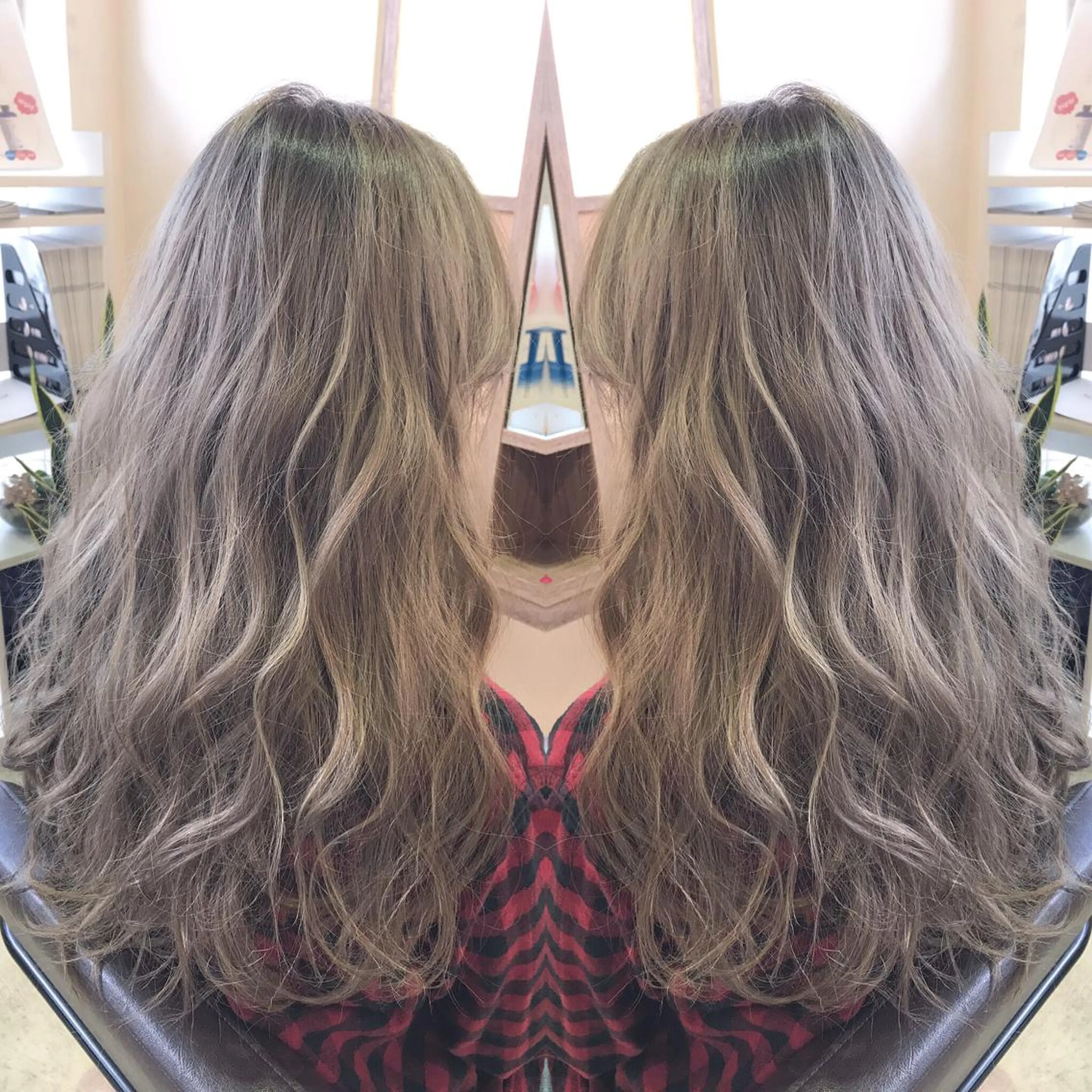 ロング カラー イルミナカラー ヘアカラー トリートメント 青木 茂樹⭐️ 透明感カラーのヘアスタイル