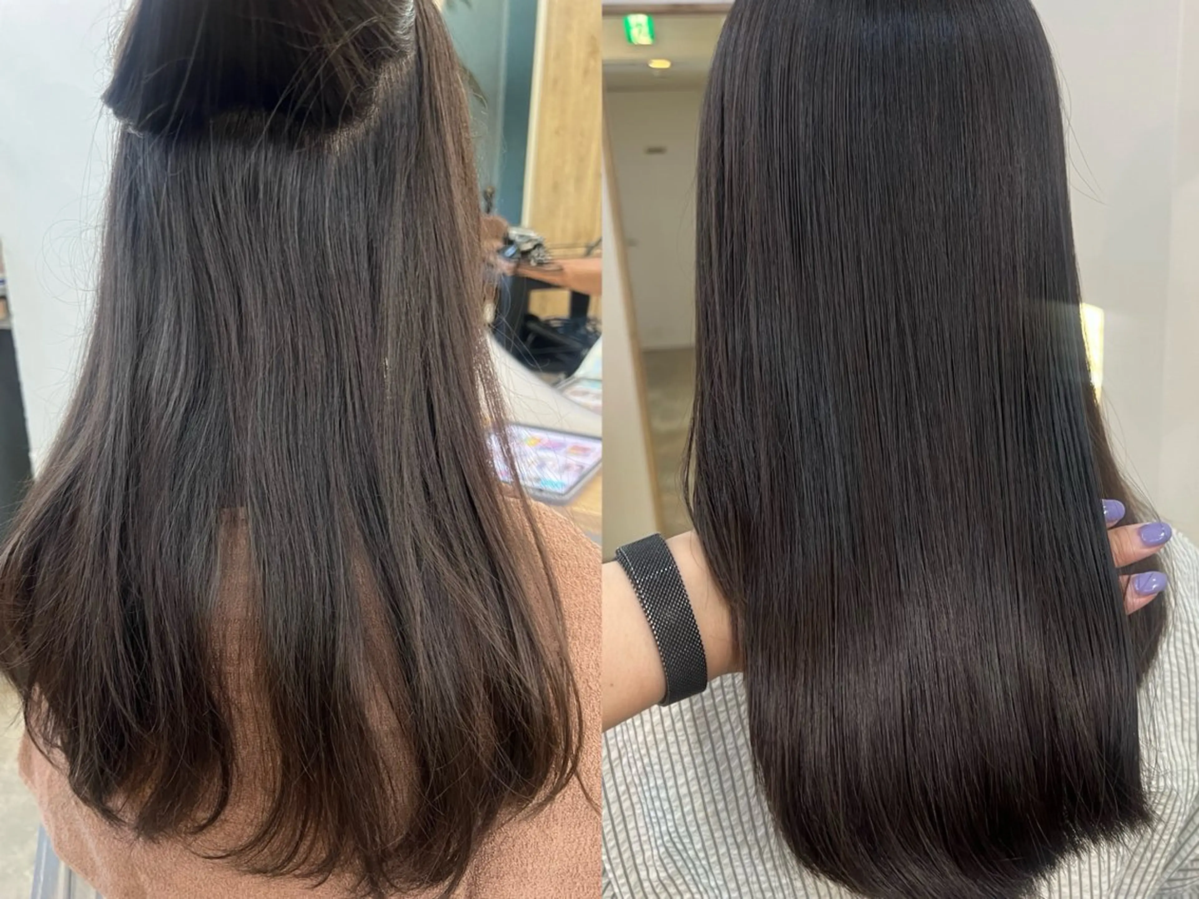 ロング 縮毛矯正 サラツヤ縮毛矯正✨ モデル募集（藤野）のヘアスタイル