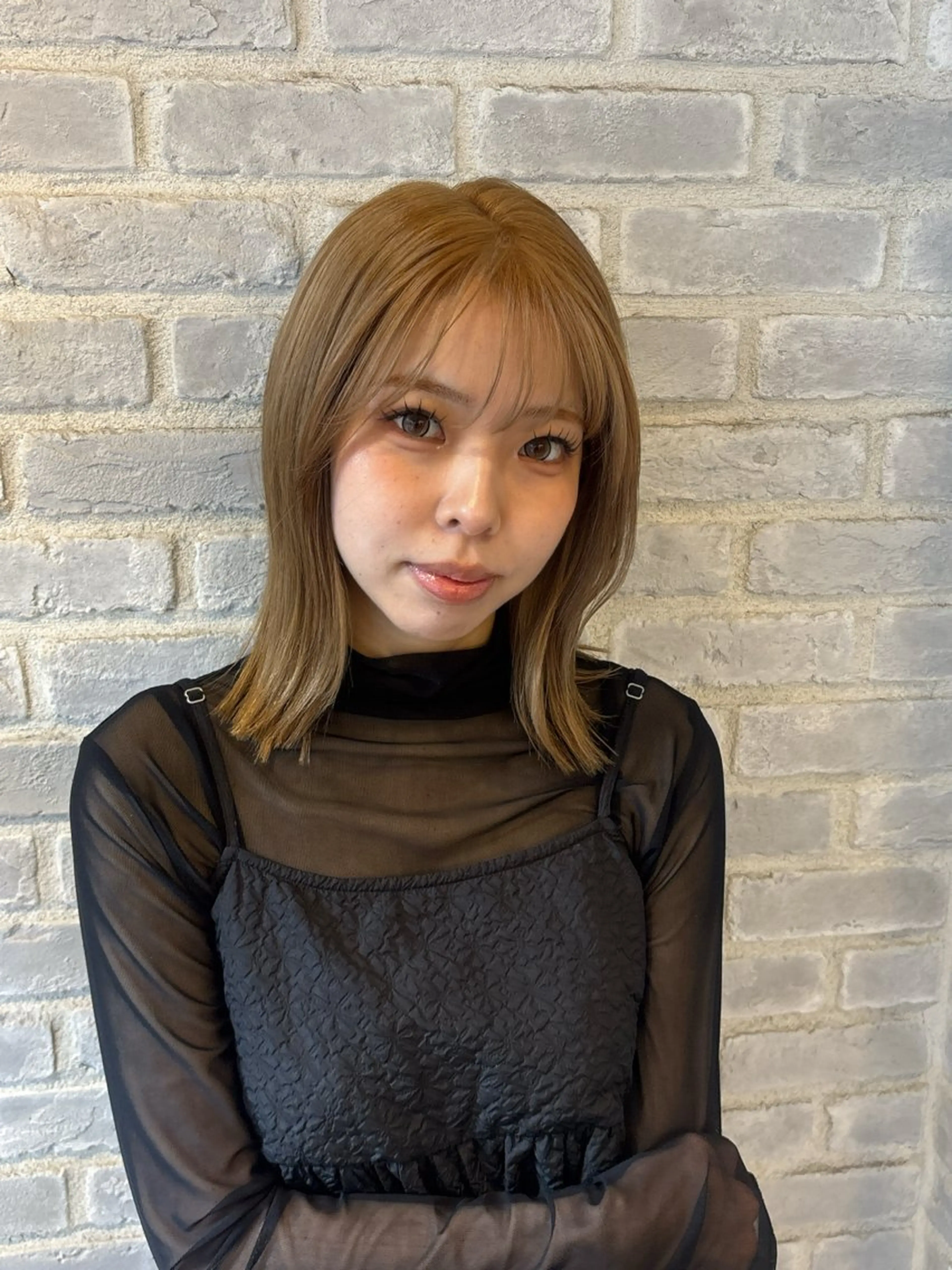 ミディアム カラー ブリーチ カット ヘアカラー ~RADnoel~ KARENのヘアスタイル