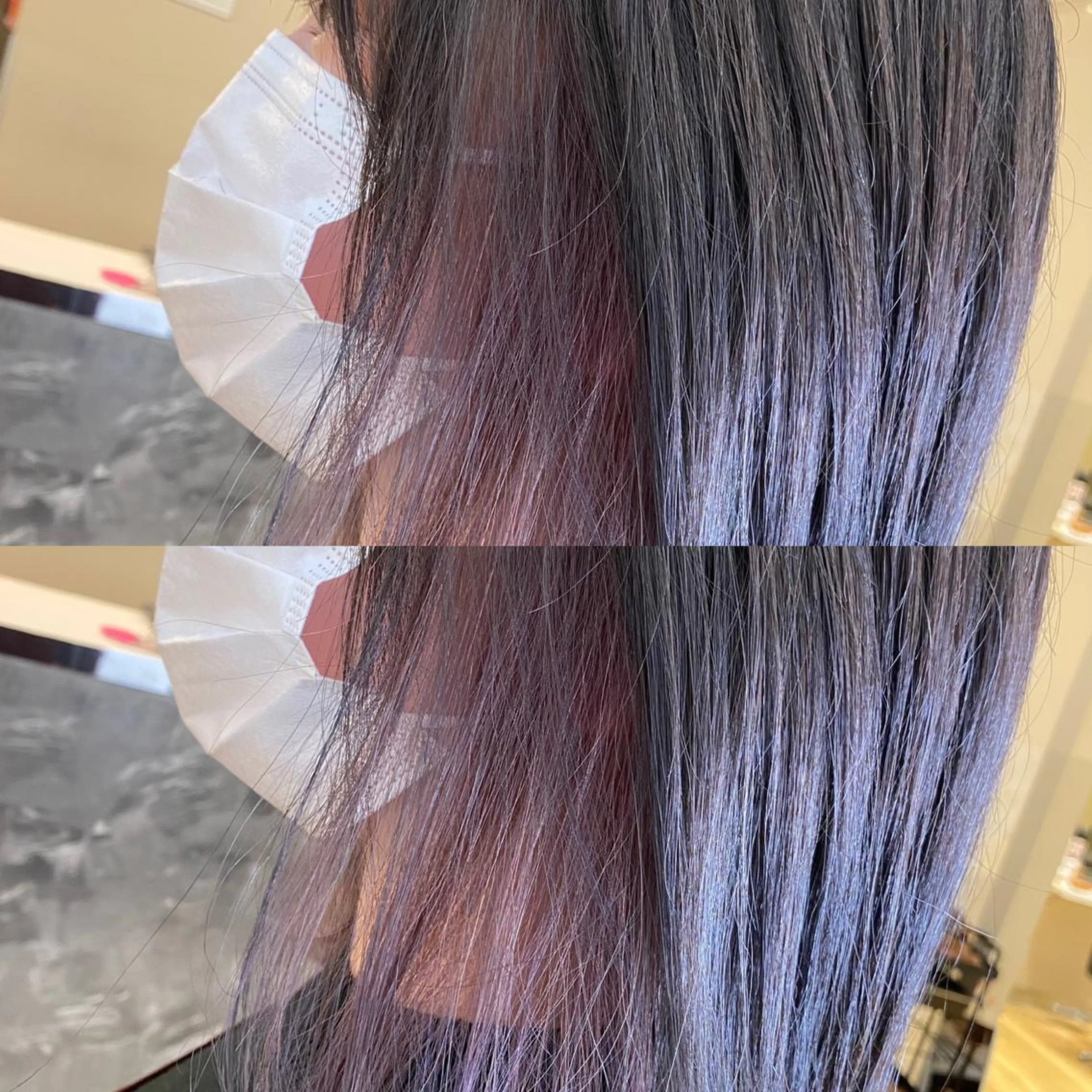 セミロング カラー インナーカラー ラベンダーカラー ラベンダーピンク ピンクカラー カット ヘアカラー AVANCE京橋所属・ハイトーンヘア/ 島崎　タクミのヘアスタイル