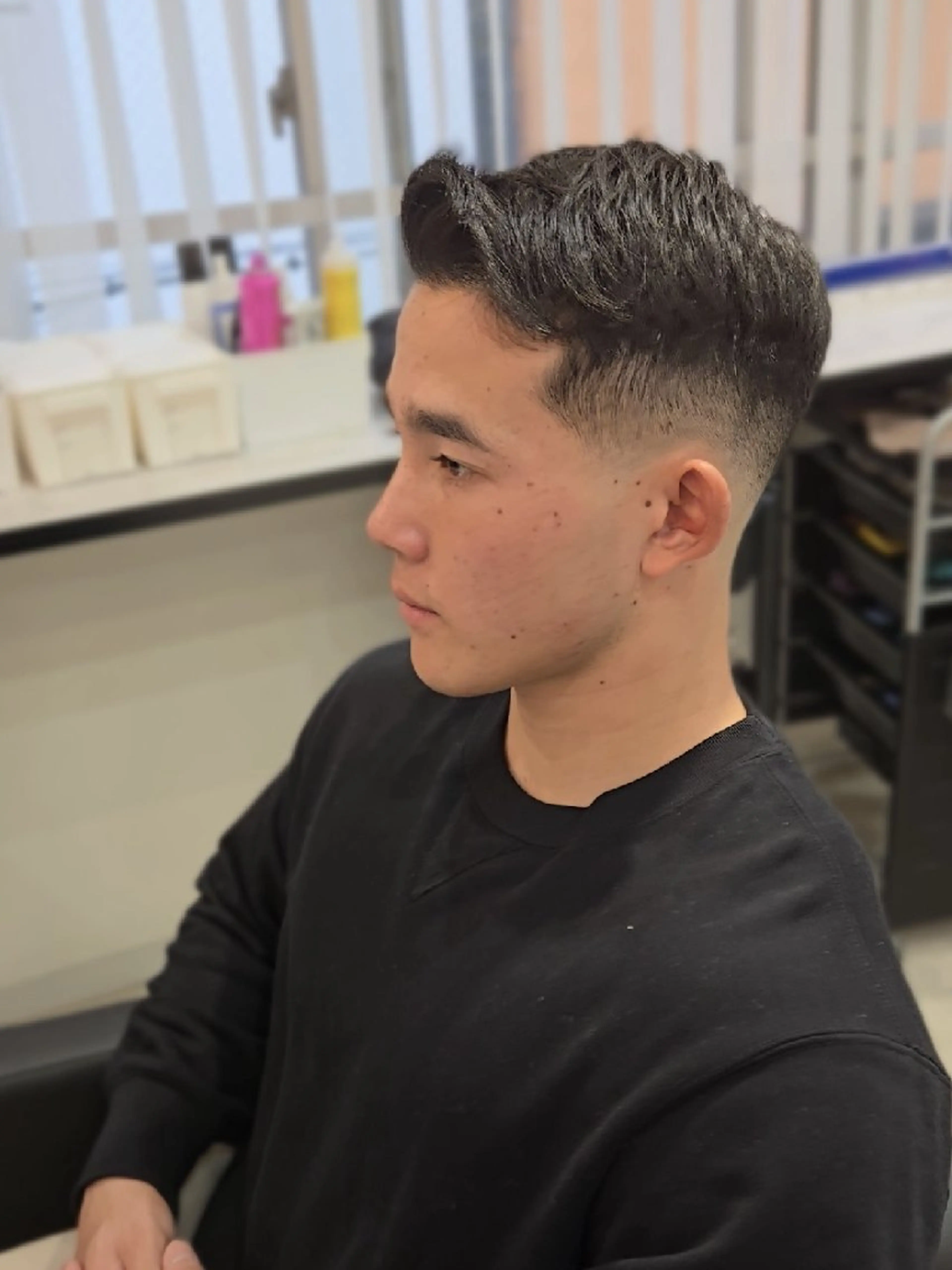 メンズ ショート カット ヘアセット Lapis 名古屋駅前店所属・LEN名古屋/パーマ 海外ヘア/メンズ特化のヘアスタイル