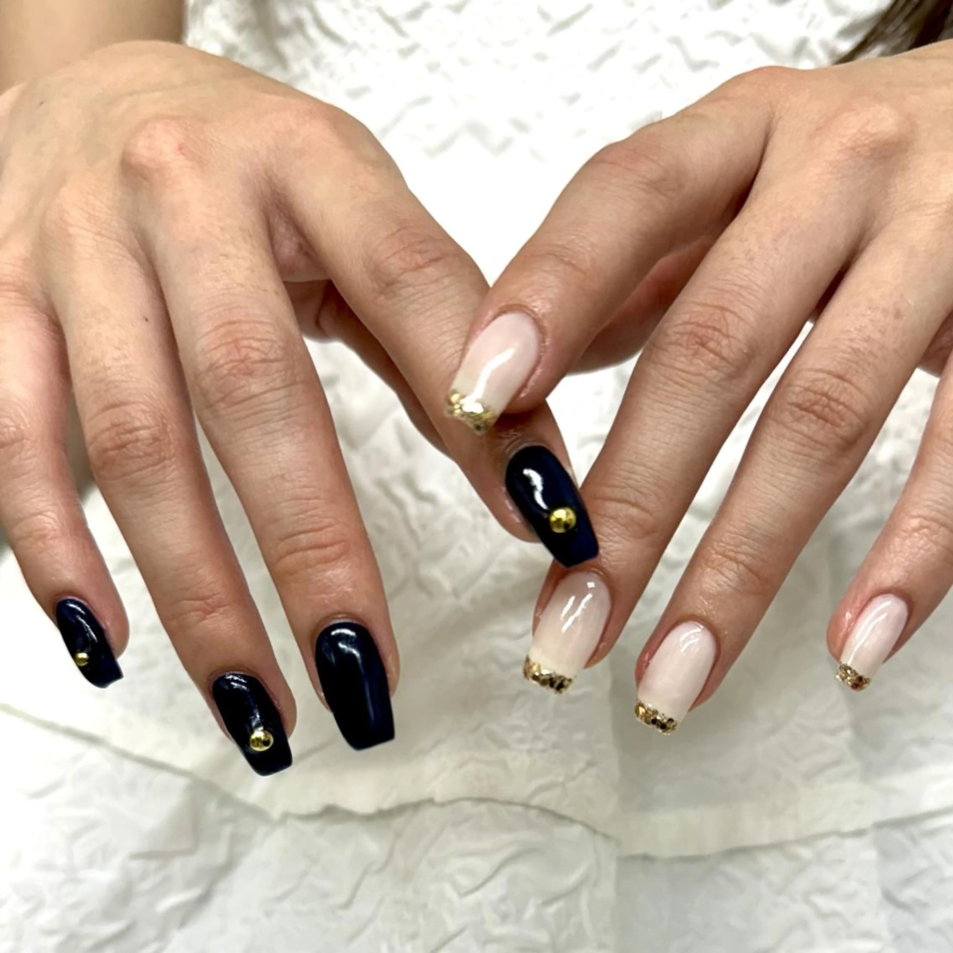 ネイル ジェルネイル 韓国ネイル ニュアンスネイル ワンホンネイル nailstudio eviz新宿店のネイルデザイン