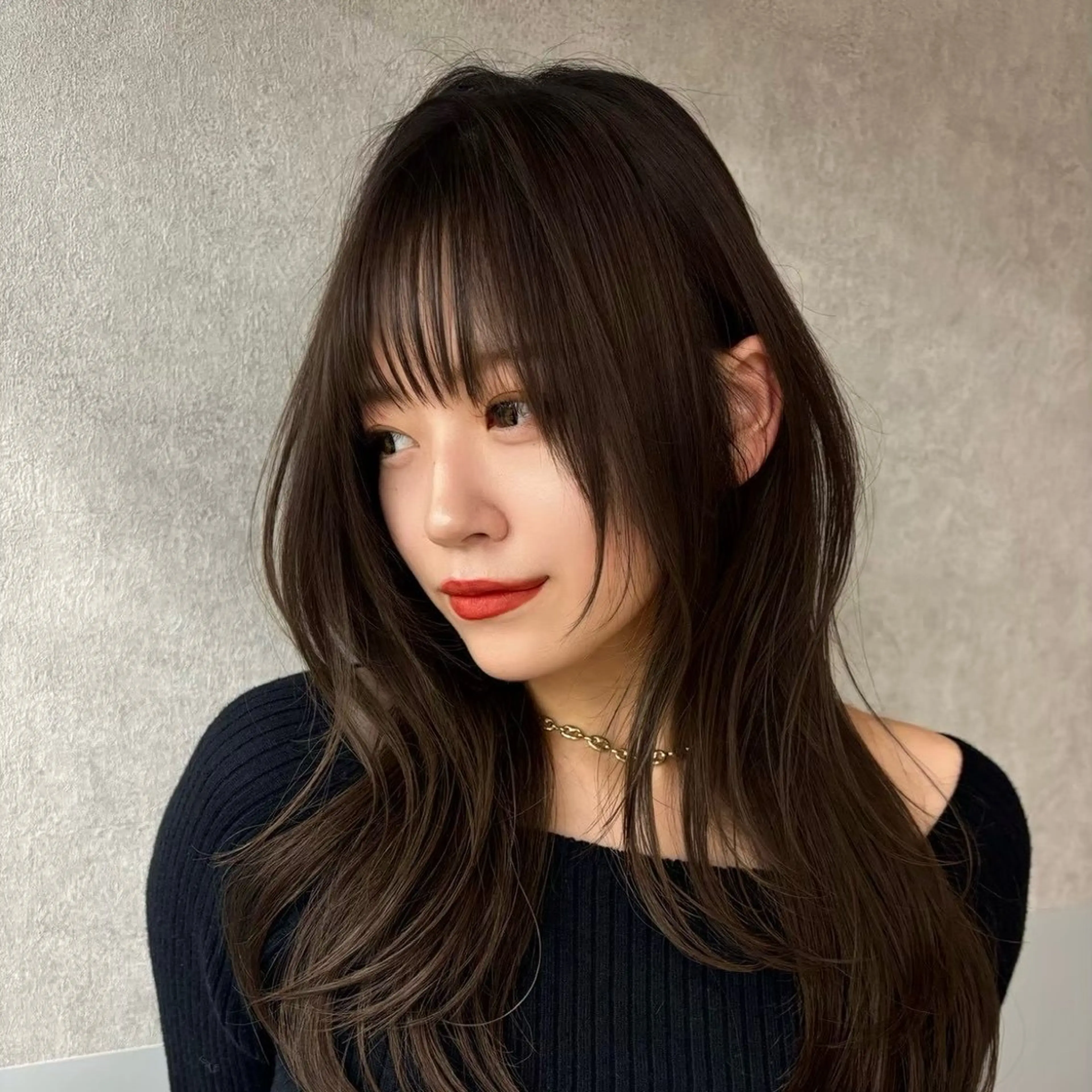 ミディアム 髪質改善 カット トリートメント ✨透明感カラー✨ ウメダナオヤのヘアスタイル