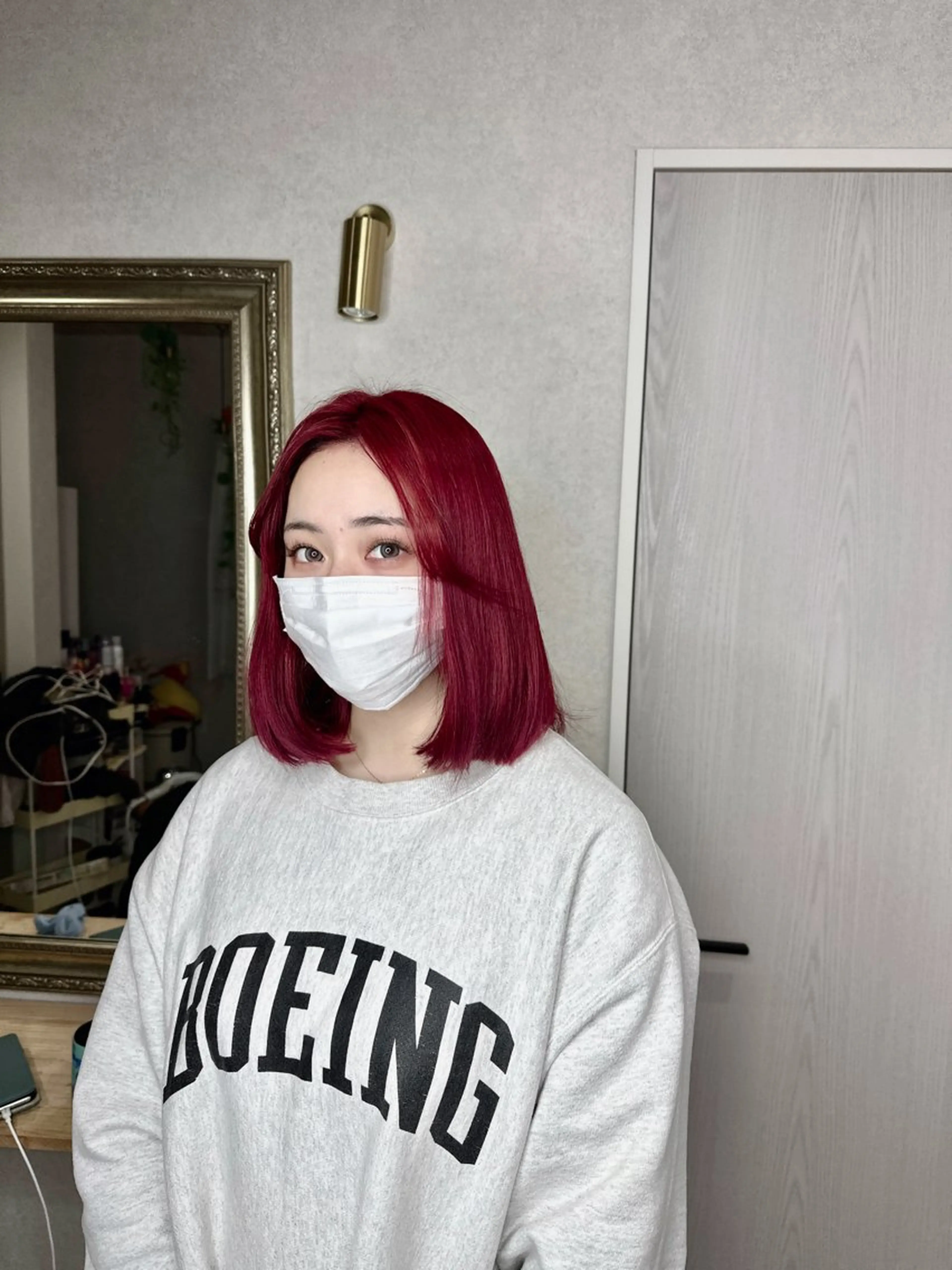 ミディアム カラー カット ヘアカラー トリートメント Designer EGGのヘアスタイル