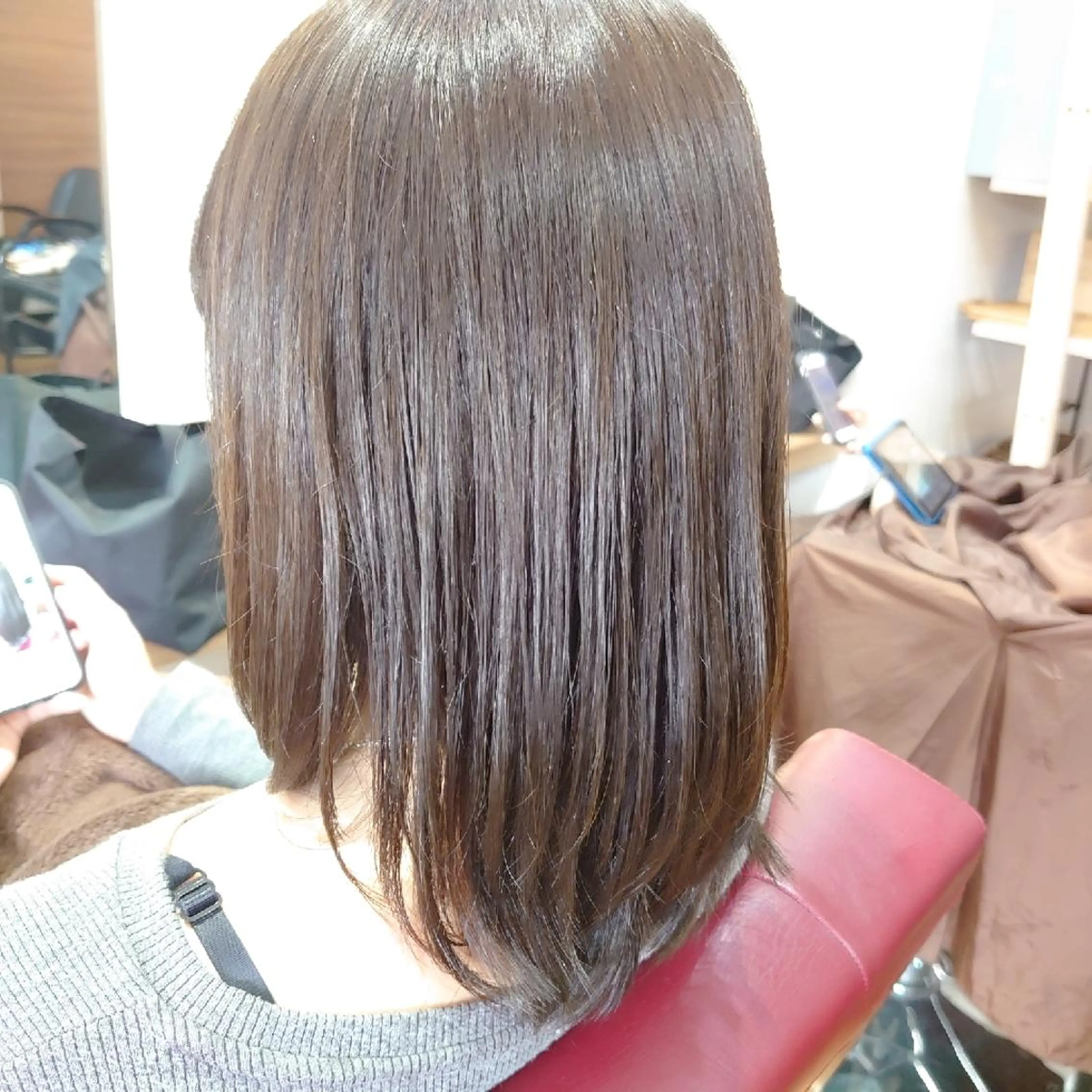カラー セミロング ベージュカラー レイヤーカット ローレイヤー ✔️【Fan.】 ☆工藤寿也のヘアスタイル